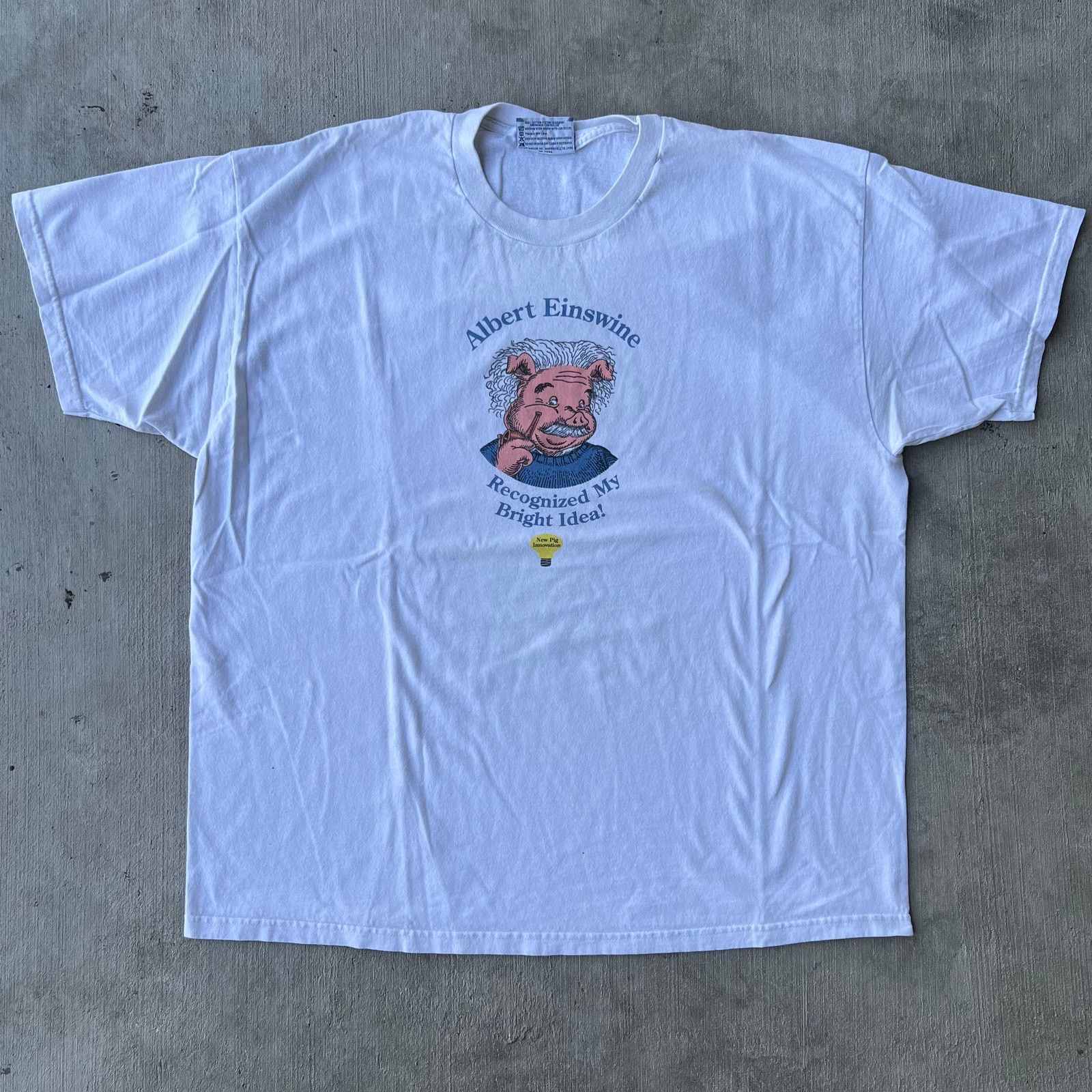 Vintage Vintage y2k Albert einswine Einstein parody graphic t shirt Size US XL / EU 56 / 4 - 1 Thumbnail
