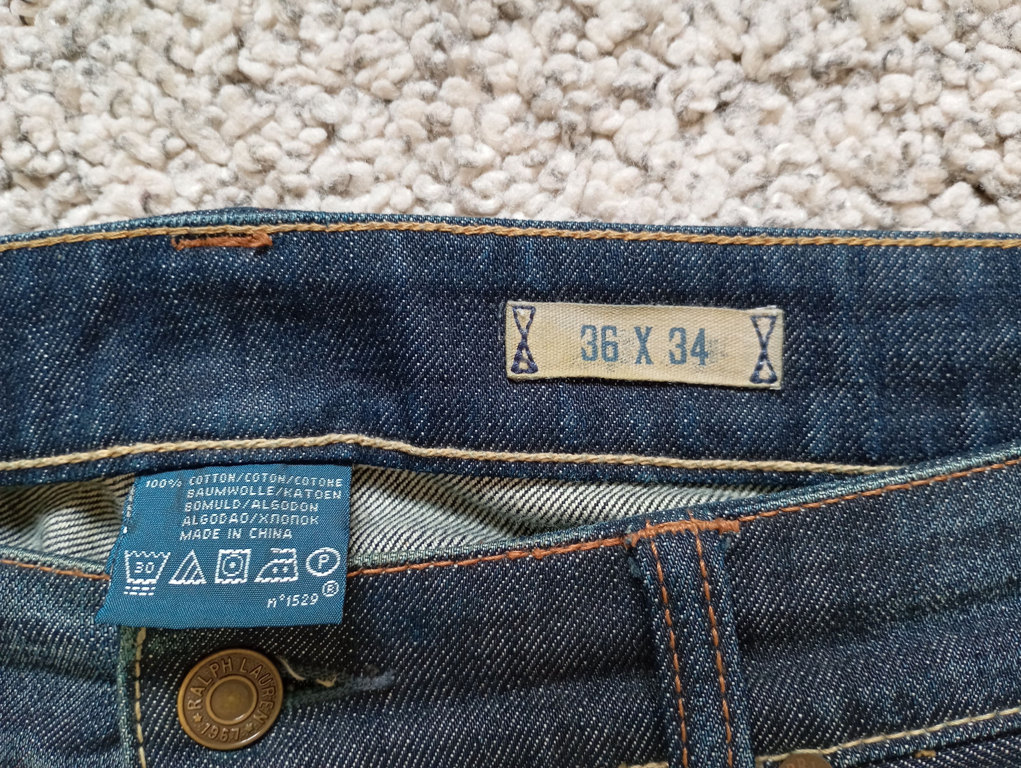 Polo Ralph Lauren × Vintage Polo Ralph Lauren Straight Authentic Dungaree Jeans 36x34 Size US 36 / EU 52 - 3 Thumbnail