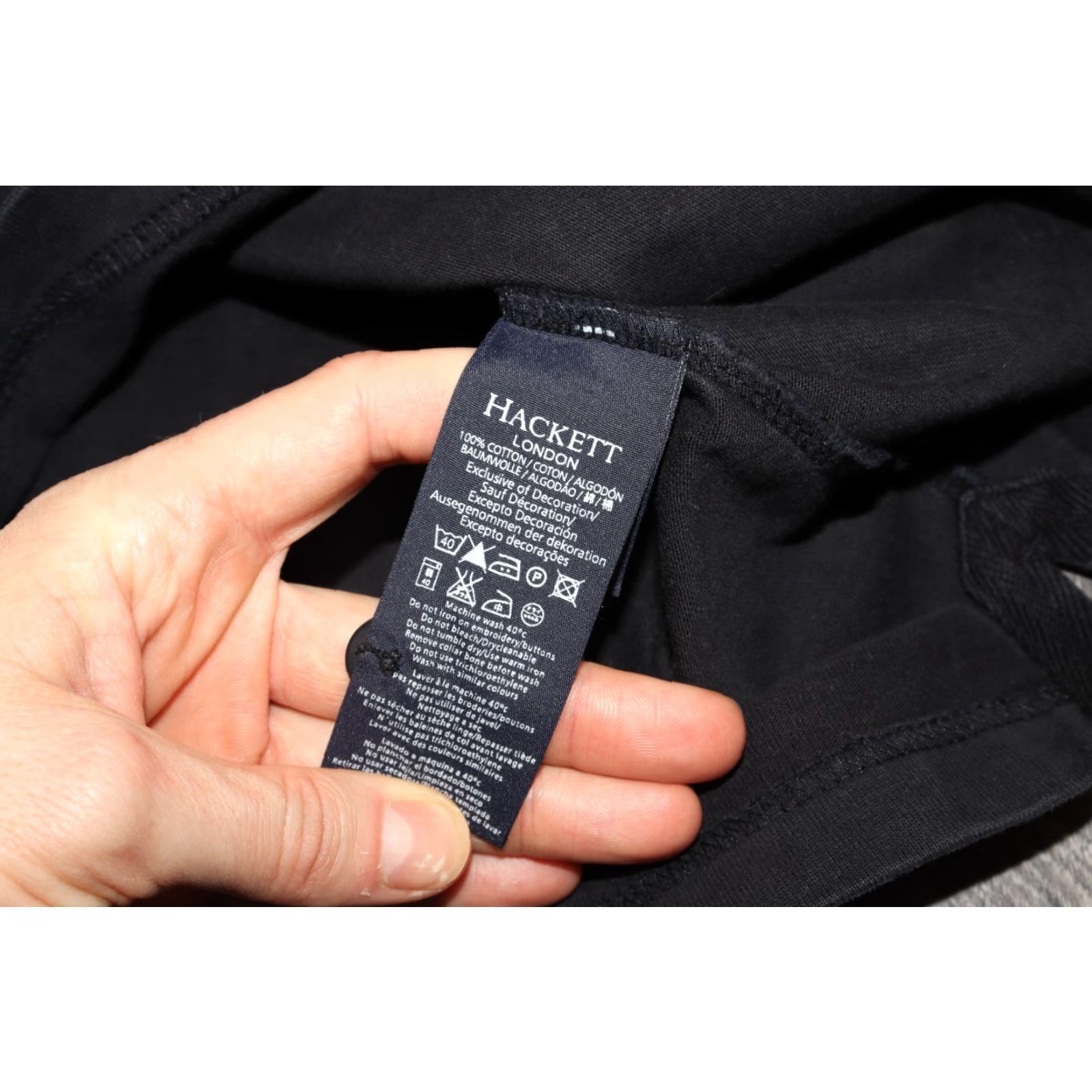 Hackett HACKETT SNOW POLO TEAM SWEATSHIRT MEN'S LARGE RUGBY POLO NECK EMBROIDERED BLACK Shirt Mens L Black Embroidered Rugby Sweatshirt Size US L / EU 52-54 / 3 - 6 Thumbnail