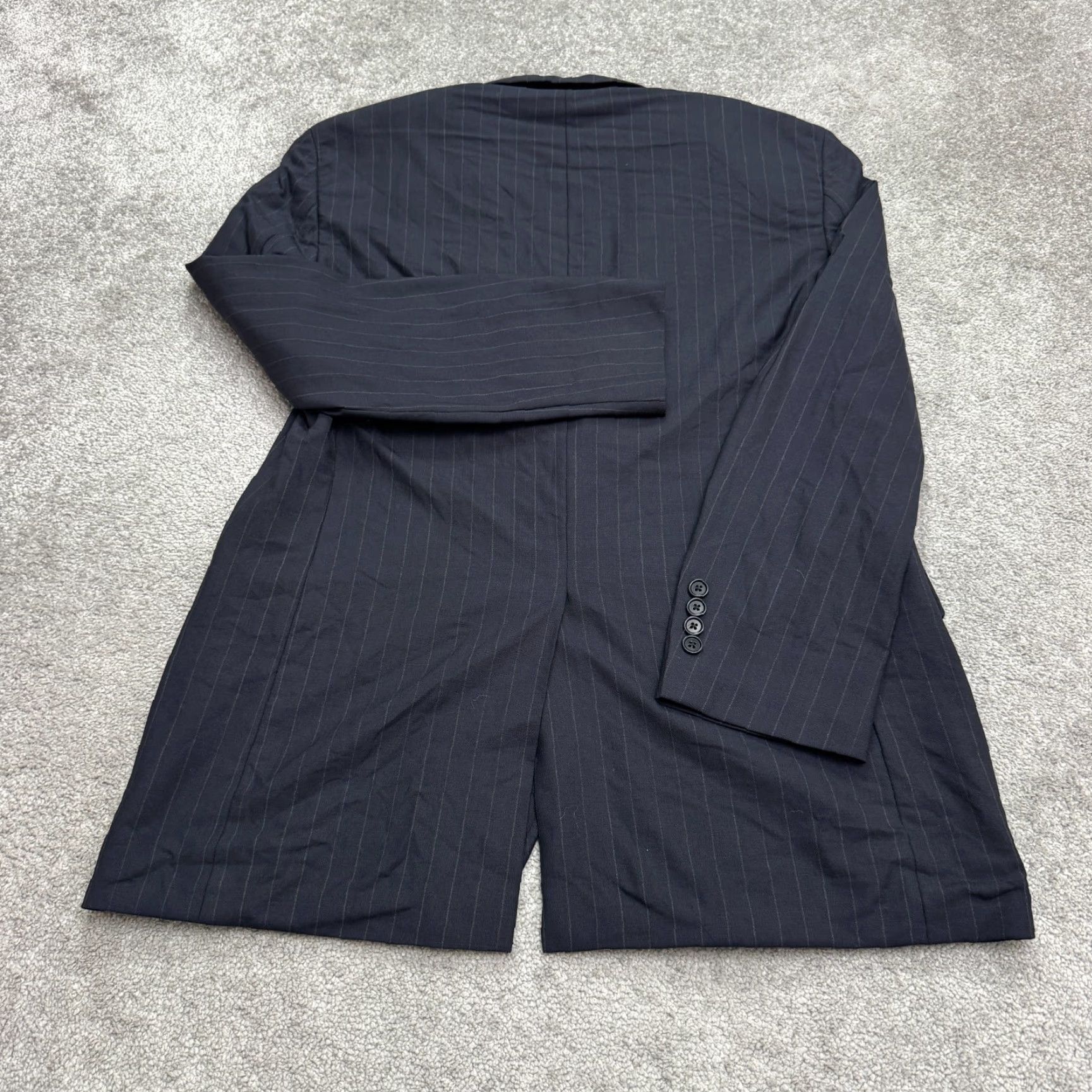 Brooks Brothers Brooks Brothers Blazer Jacket Men 42L Blue Striped Wool Size 42R - 2 Thumbnail