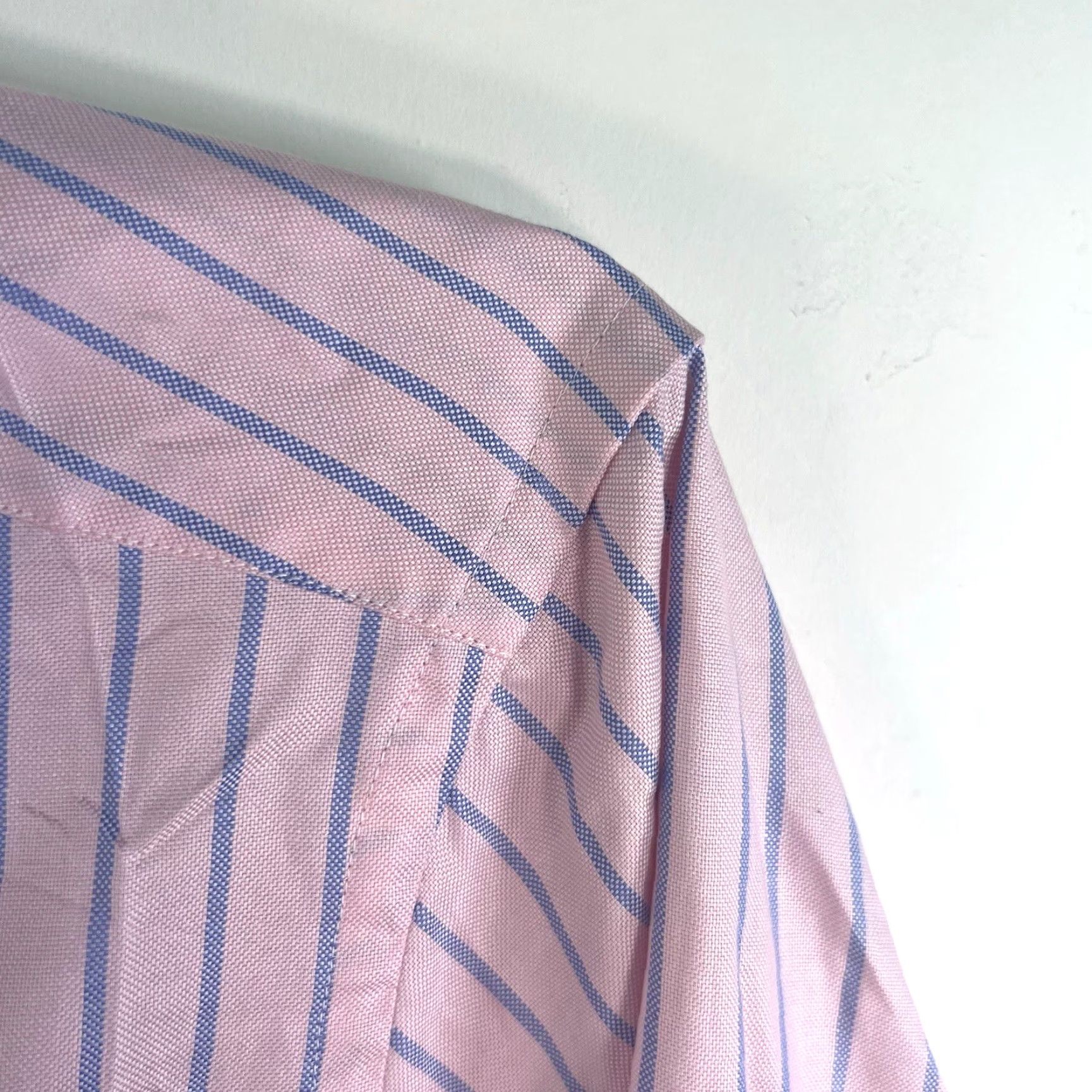 Vintage Vintage Apposta Men's Shirt Long Sleeve Button-Up Casual 3XL Pink Cotton Italy Size US XXL / EU 58 / 5 - 2 Thumbnail