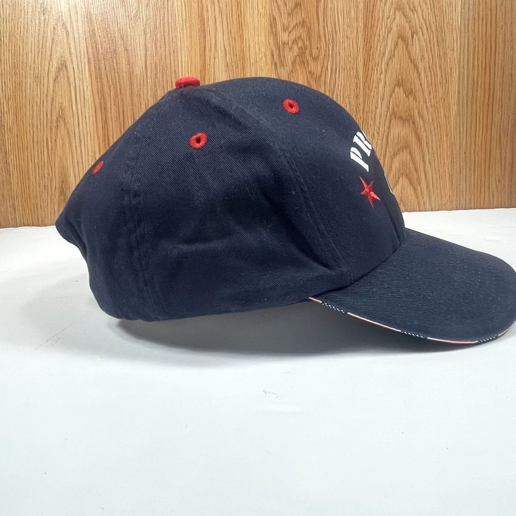 Vintage Proud To Be Democratic Donkey Embroider Adult Adjustable Hat Cap Blue Made In USA Size ONE SIZE - 6 Thumbnail