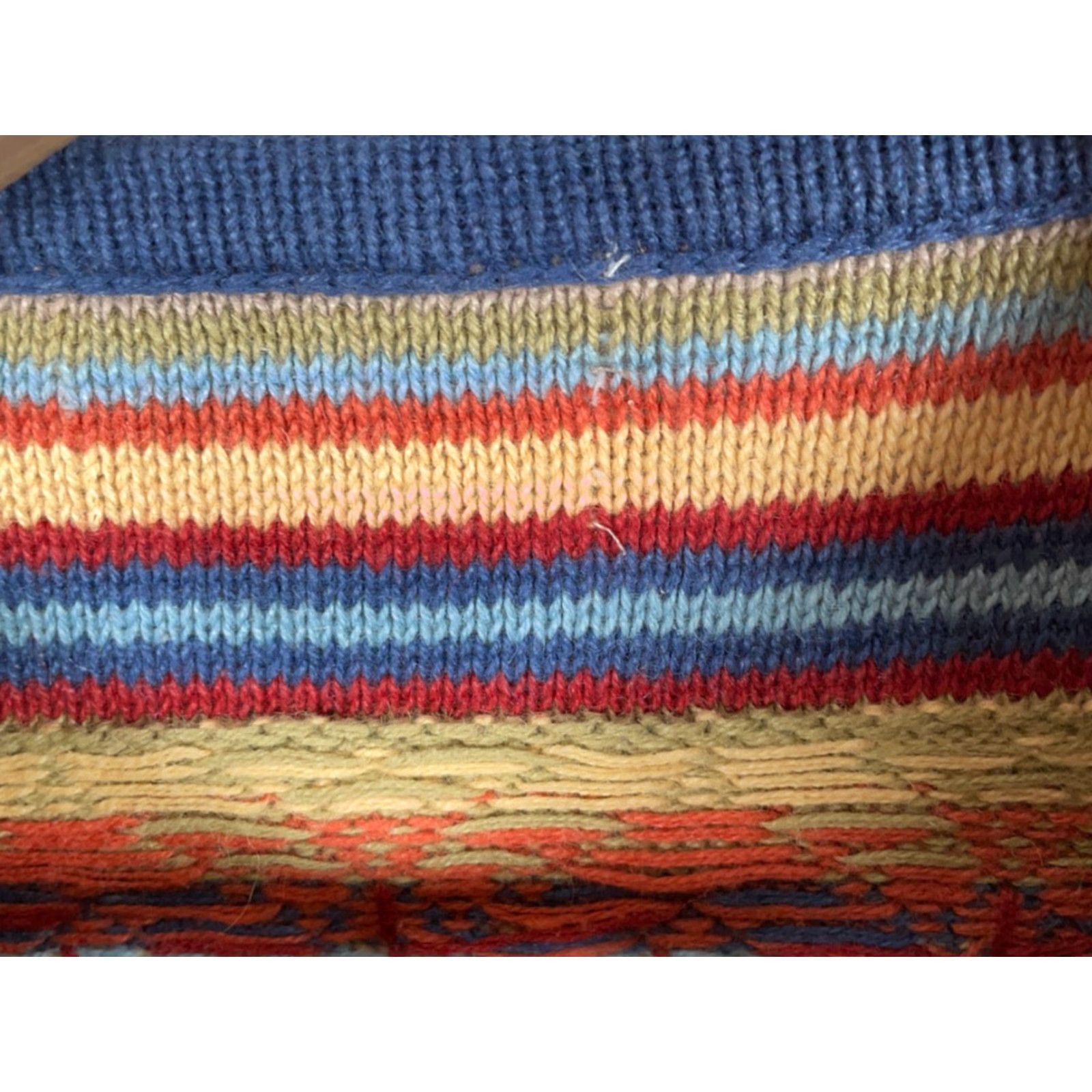 Vintage VINTAGE Aztec Pattern Cardigan Sweater Women's Medium Southwestern Cotton Ramie Knit VTG Size M / US 6-8 / IT 42-44 - 3 Thumbnail