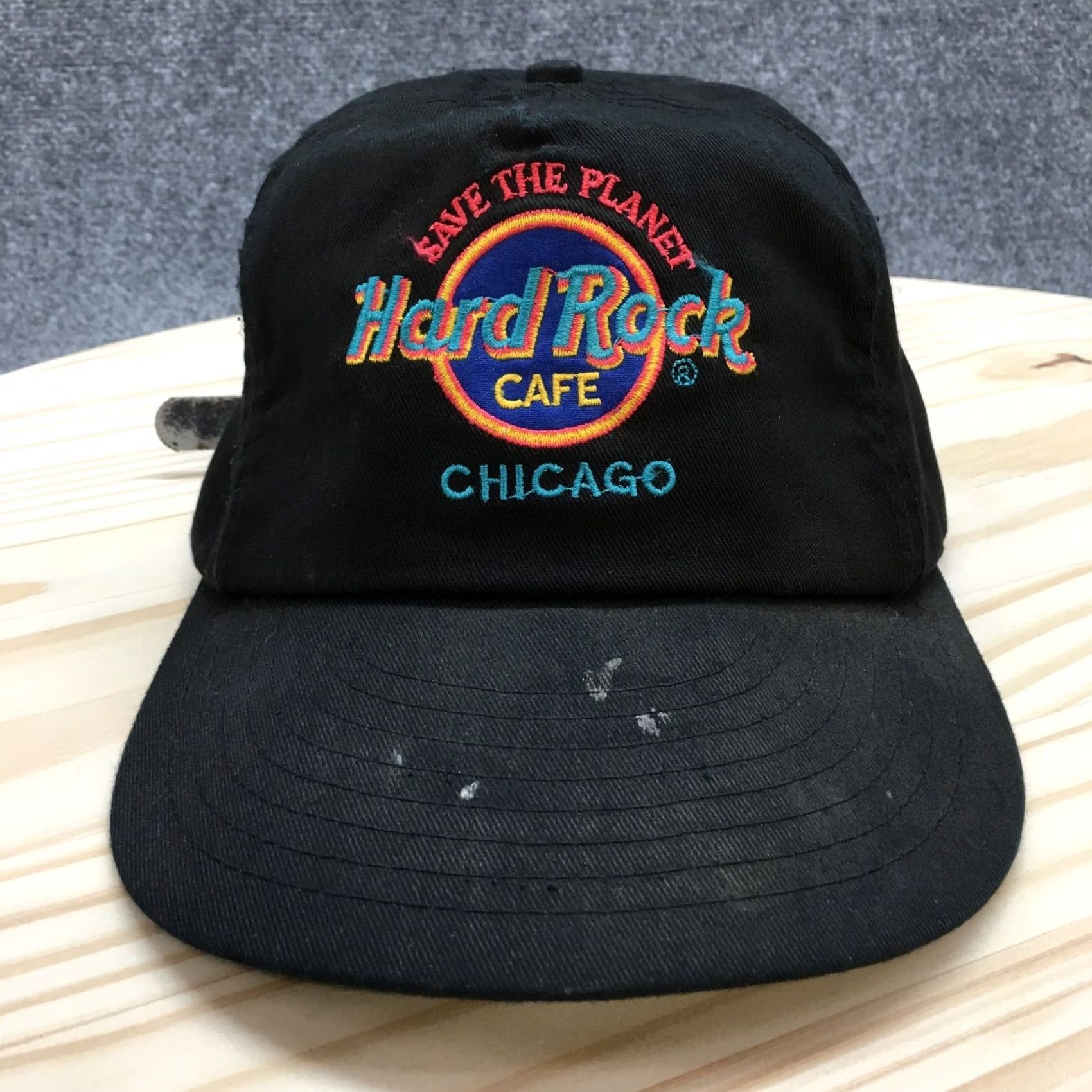 Hard Rock Cafe Hard Rock Cafe Baseball Cap Men Black OS Adjustable Curved Brim Embroidered Logo Size ONE SIZE - 4 Thumbnail