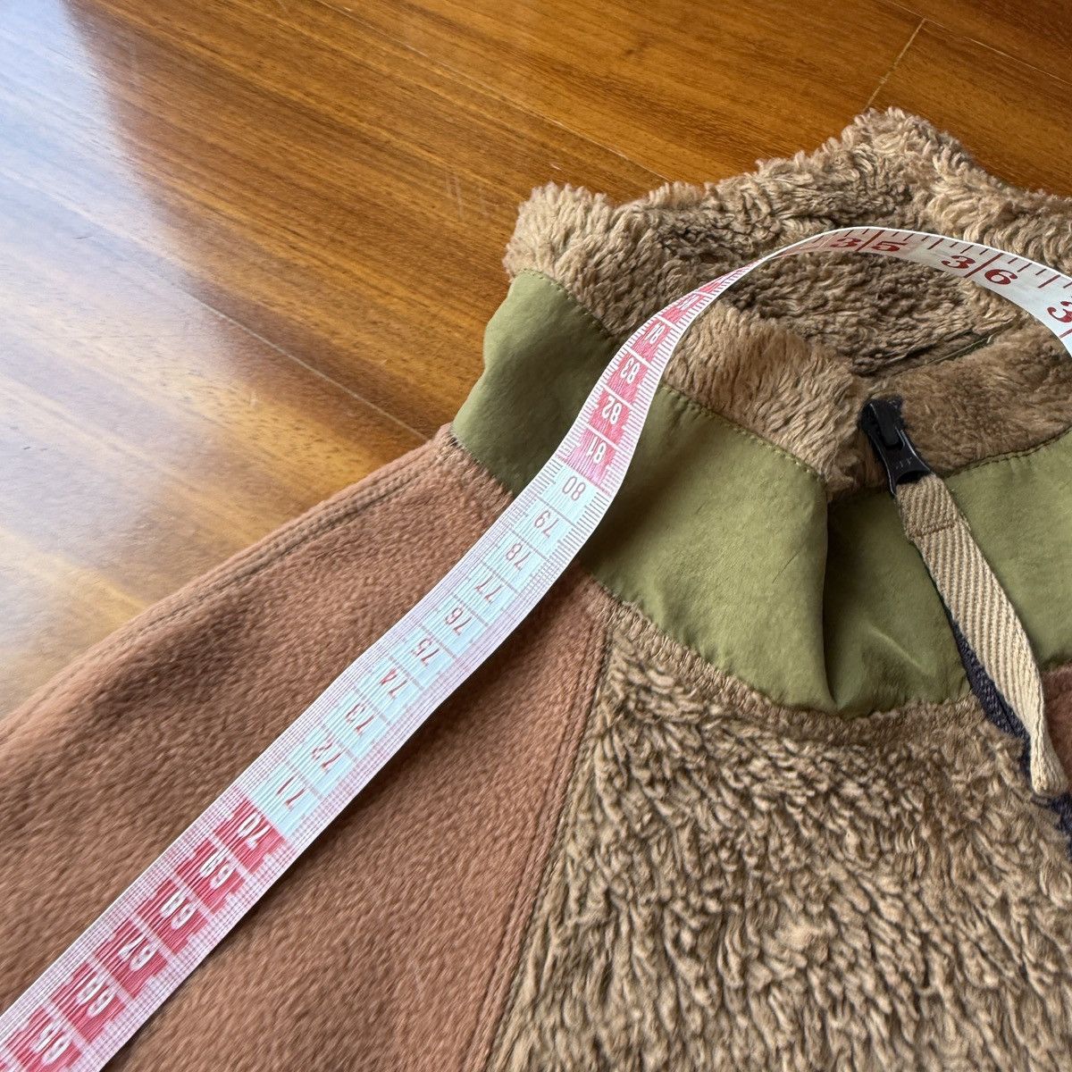 Helmut Lang Helmut Lang walnut patchwork fleece baggy fit size XS Size US XS / EU 42 / 0 - 6 Thumbnail