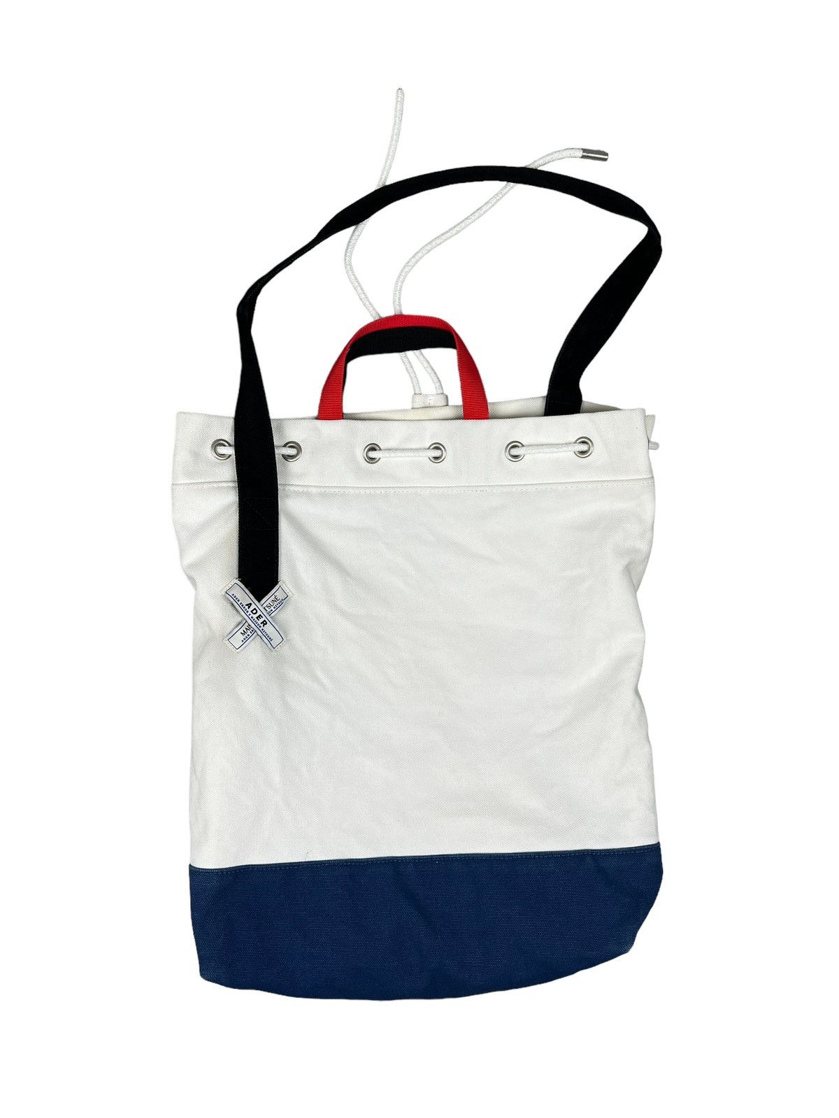 Ader Error × Maison Kitsune SS19 Ader Error x Maison Kitsuné Canvas Tote Bag Size ONE SIZE - 6 Thumbnail
