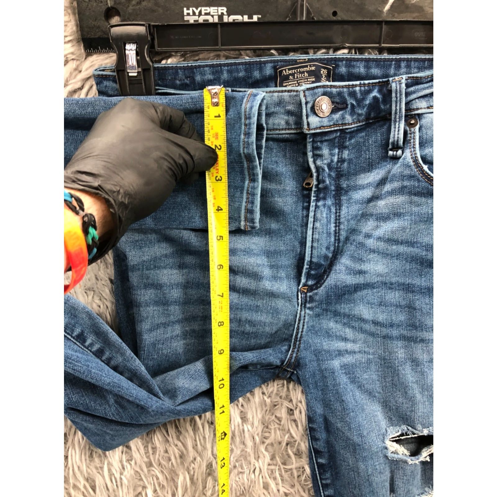Abercrombie & Fitch Abercrombie & Fitch Simone High Rise Skinny Jeans Womens Blue Size 2 Long Size 26" / US 2 / IT 38 - 4 Thumbnail