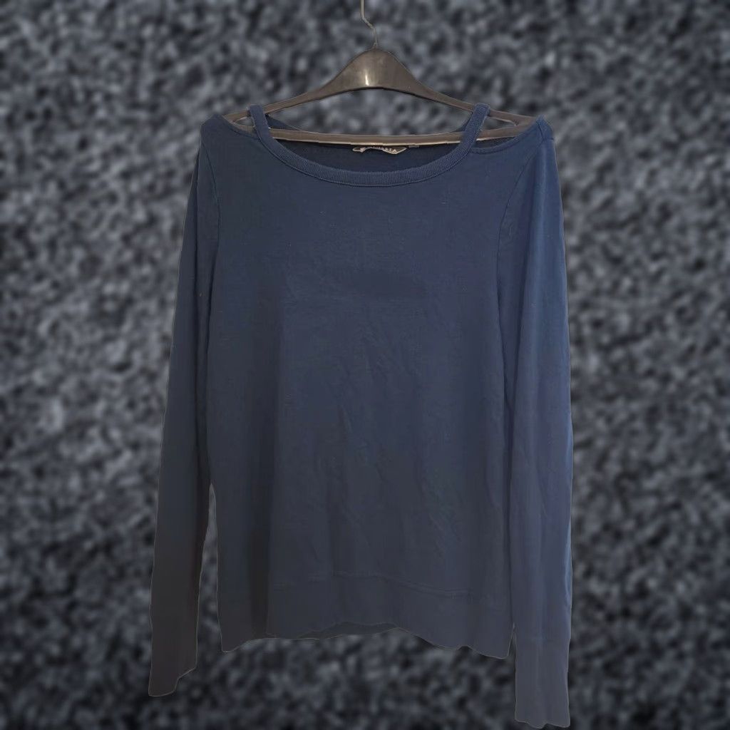 Athleta Athleta Sweatshirt - Constellation Cutout Neckline - Size S Tall - Blue - Women's Activewear Pullover Shirt Size S / US 4 / IT 40 - 1 Thumbnail