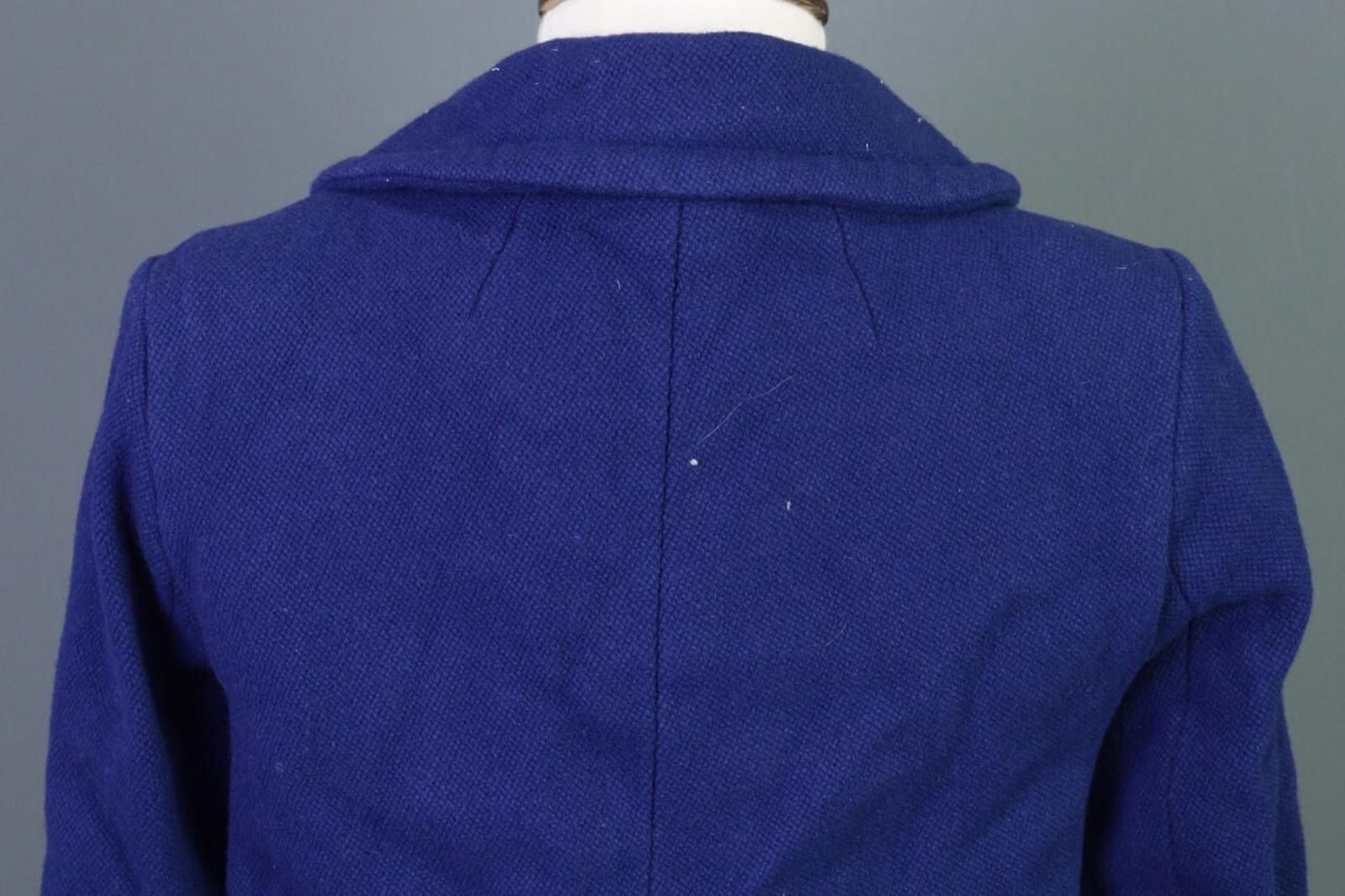 J.Crew J.Crew Blue Double Breast Belt Wool Coat Jacket Size 6 Size M / US 6-8 / IT 42-44 - 11 Thumbnail