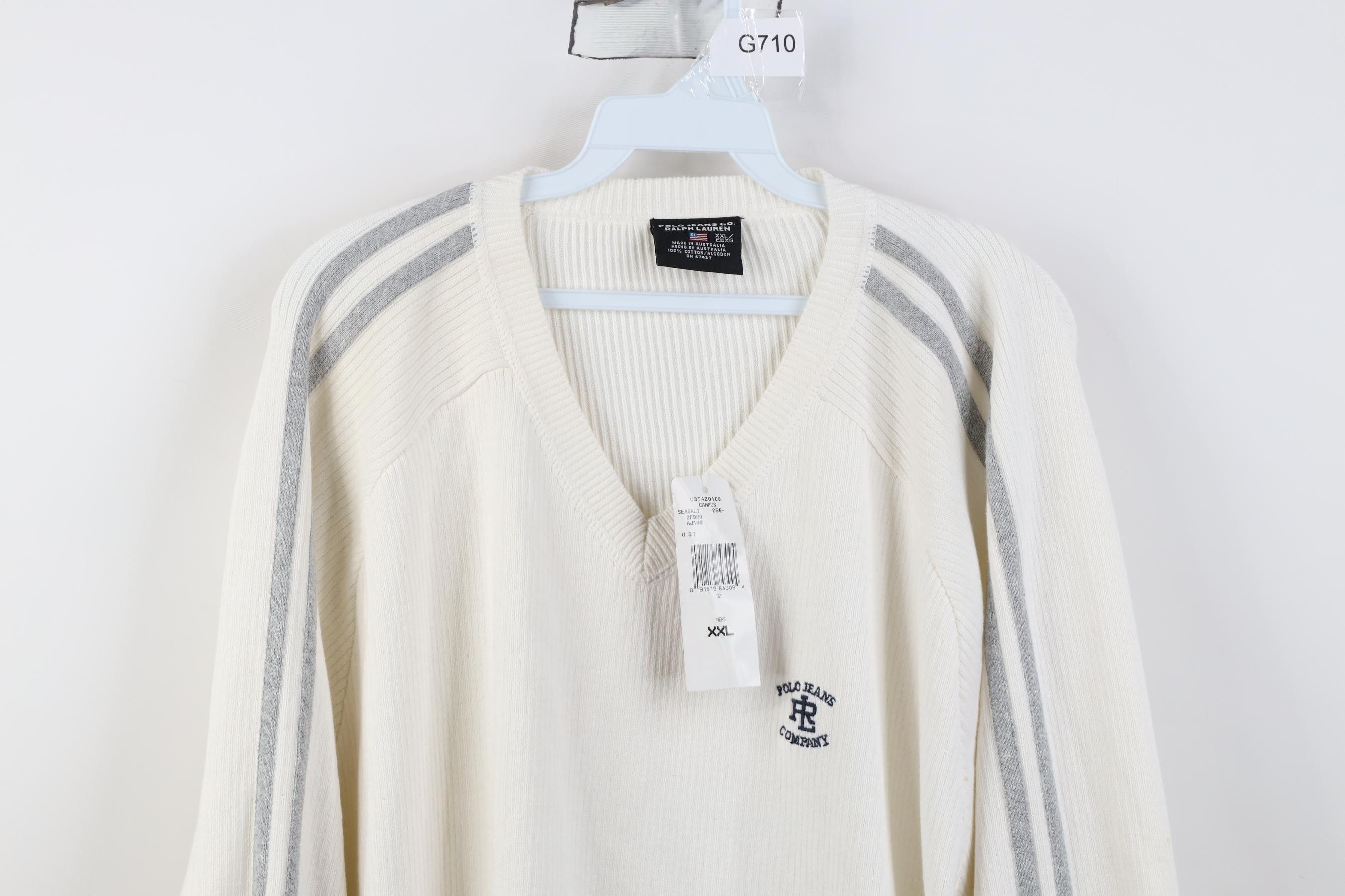 Polo Ralph Lauren Deadstock Vintage 90s Ralph Lauren Ribbed Knit Sweater Size US XXL / EU 58 / 5 - 2 Thumbnail