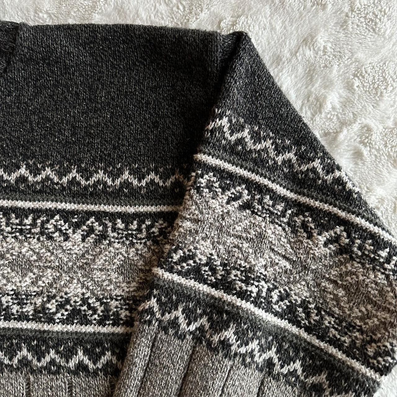 Liberty Vintage Fair Isle Sweater Pullover Mens Large Gray Fisherman Size US L / EU 52-54 / 3 - 7 Thumbnail