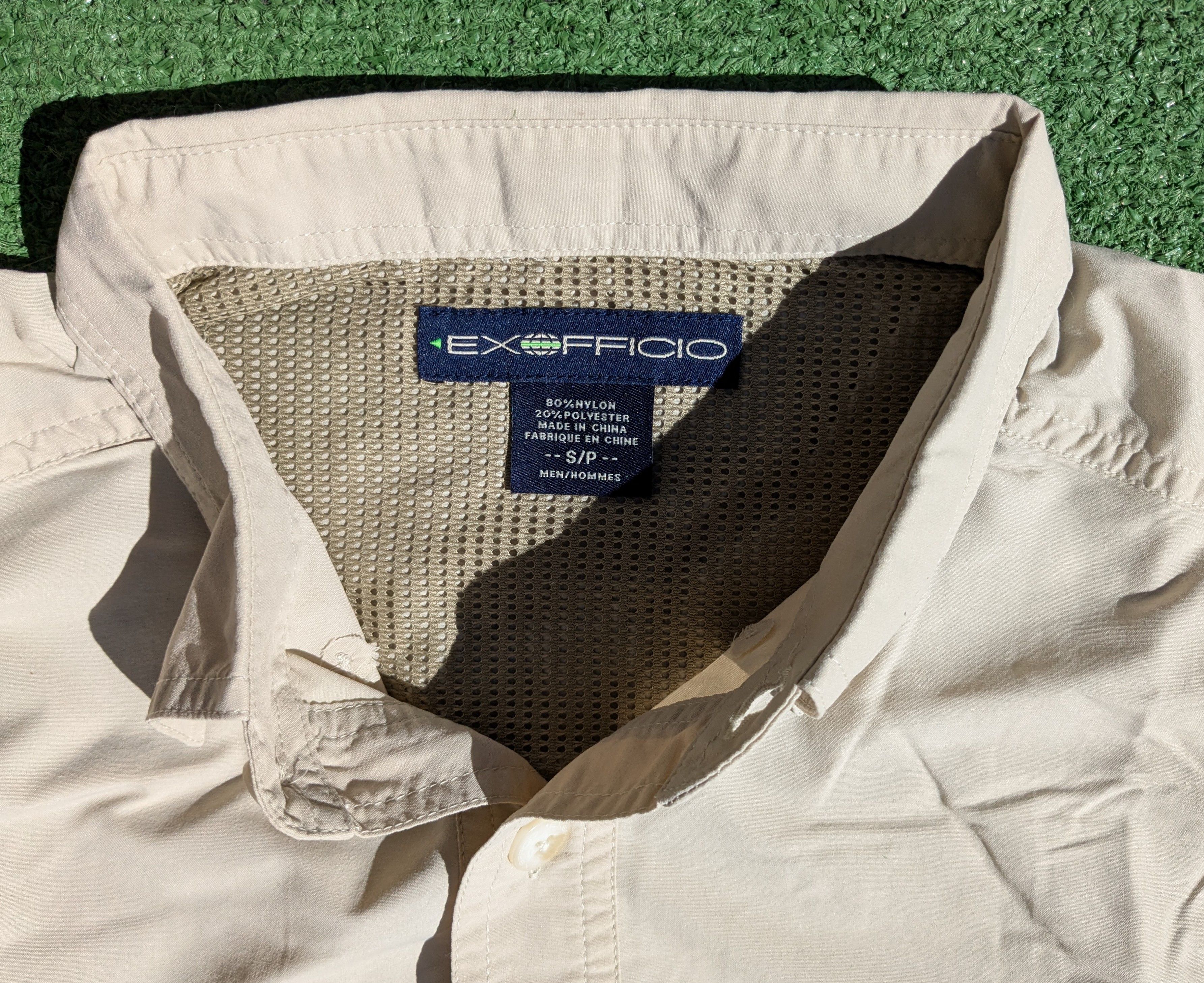 Other EXOFFICIO Fishing Khaki Long Sleeve Roll Tab Button Shirt Size US S / EU 44-46 / 1 - 6 Thumbnail