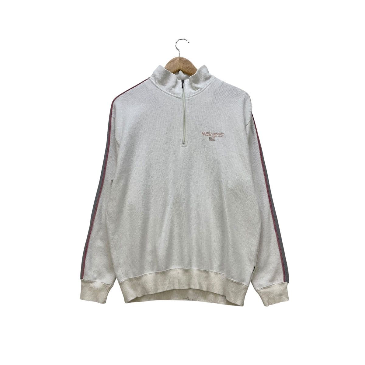 Polo Ralph Lauren 💥Vintage Polo Club Beverly Hills Half Zipper Pullover Size US M / EU 48-50 / 2 - 1 Thumbnail