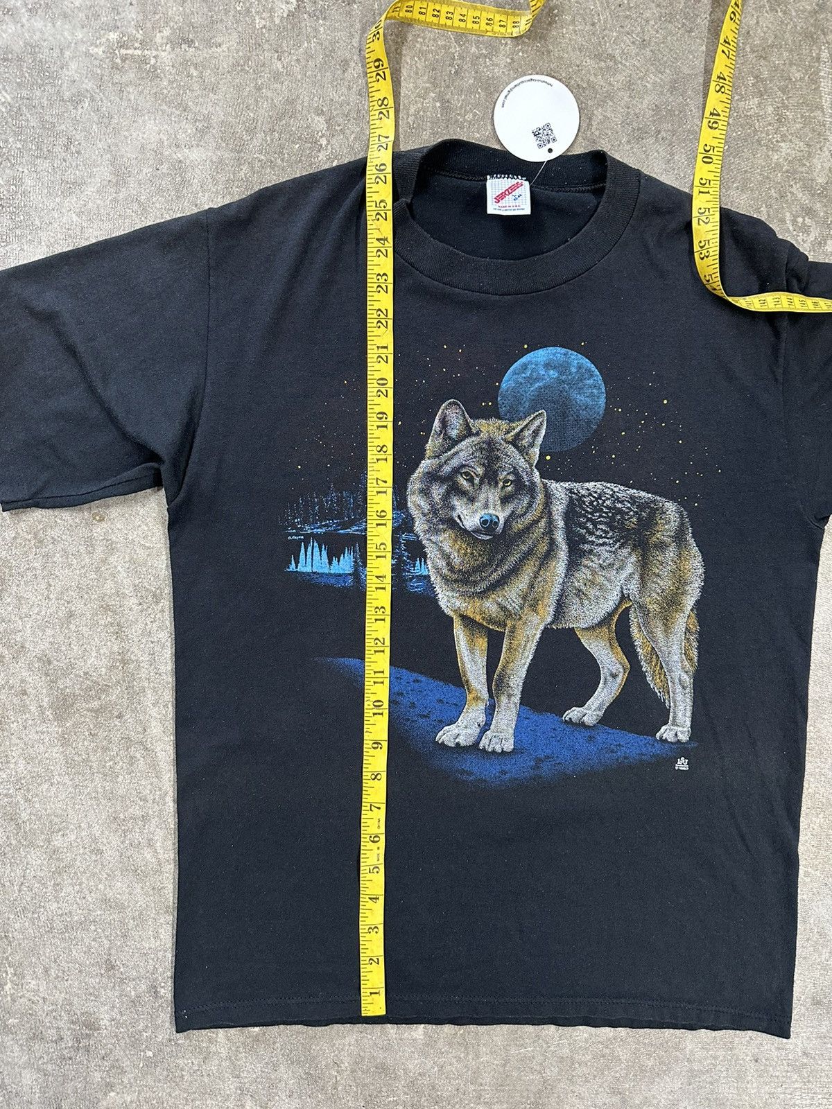 Jerzees Vintage 80s Jerzees Grey Wolf Animal Nature T-Shirt Size L / US 10 / IT 46 - 10 Thumbnail