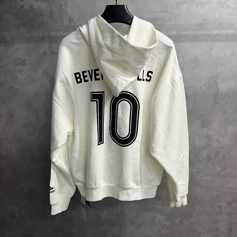 Balenciaga Balenciaga Letter and Number Printed Hooded Long Sleeve Sw Size US S / EU 44-46 / 1 - 2 Thumbnail