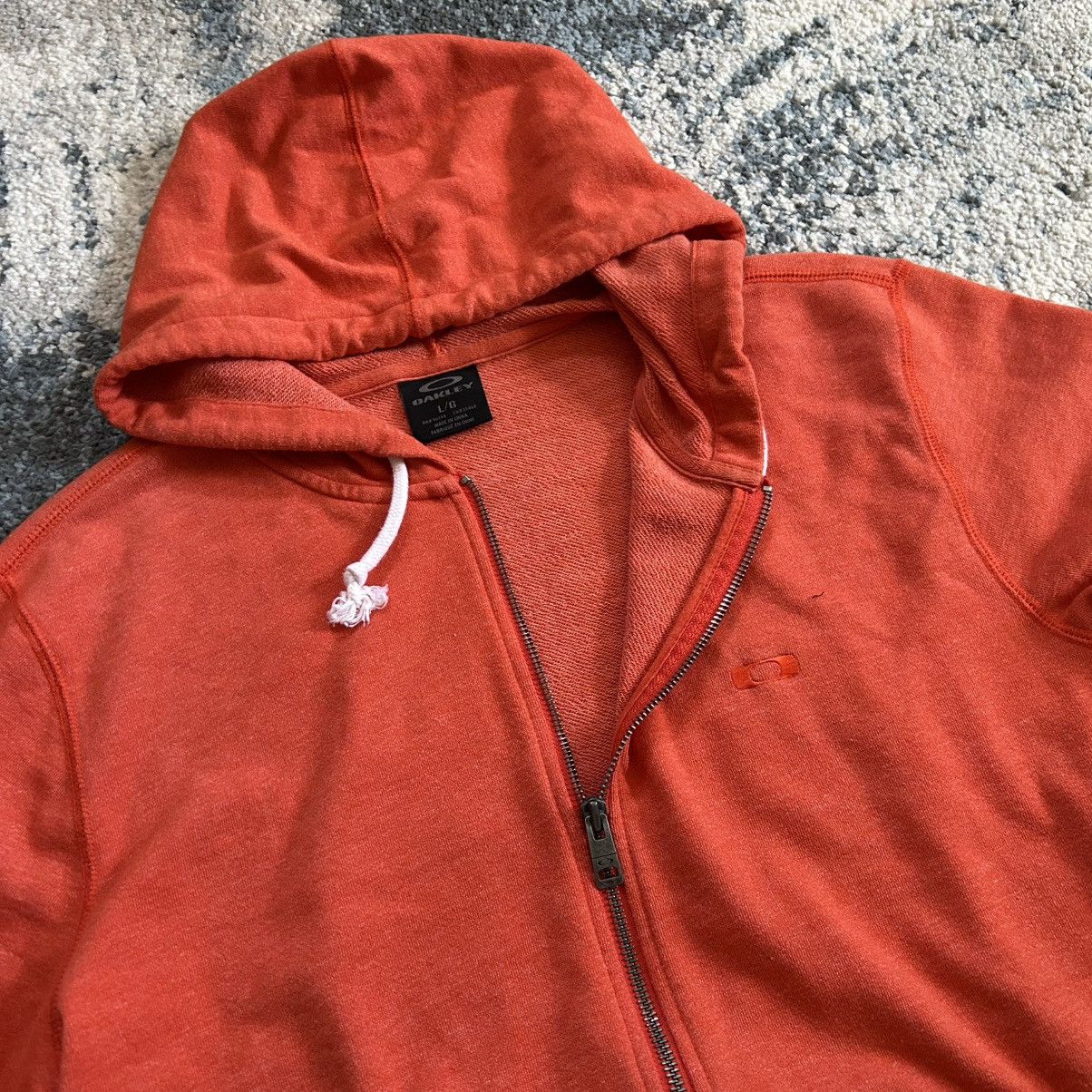 Oakley 2015 BURNT ORANGE HEATHER OAKLEY SQUARE LOGO FULL ZiP HOODiE Size US L / EU 52-54 / 3 - 25 Thumbnail