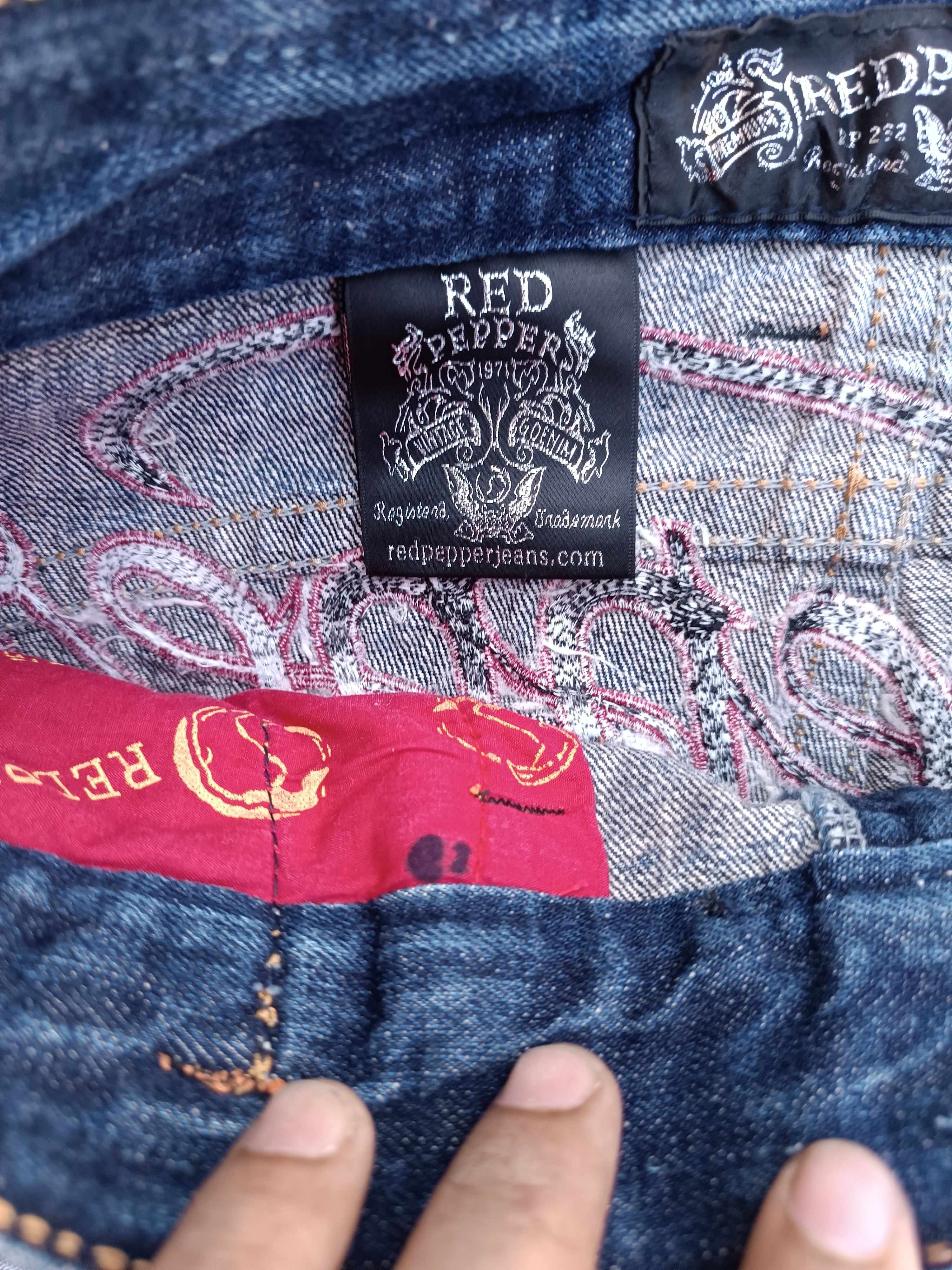 Japanese Brand Japan RedPepper Distressed Seditionaries Rare Design Denim Size US 30 / EU 46 - 15 Thumbnail