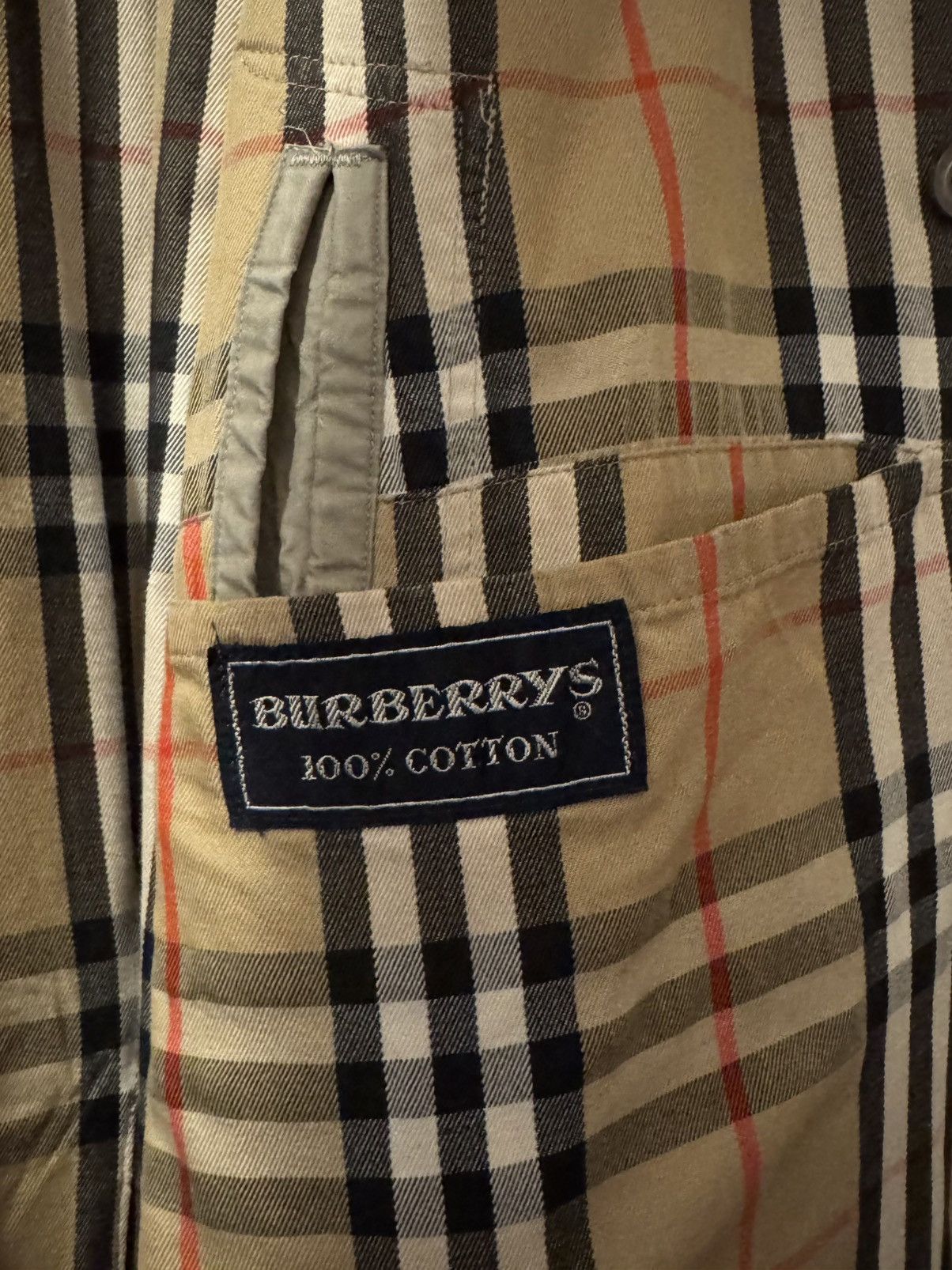 Burberry Vintage Burberrys 100% Cotton Trench Coat Size US XL / EU 56 / 4 - 4 Thumbnail