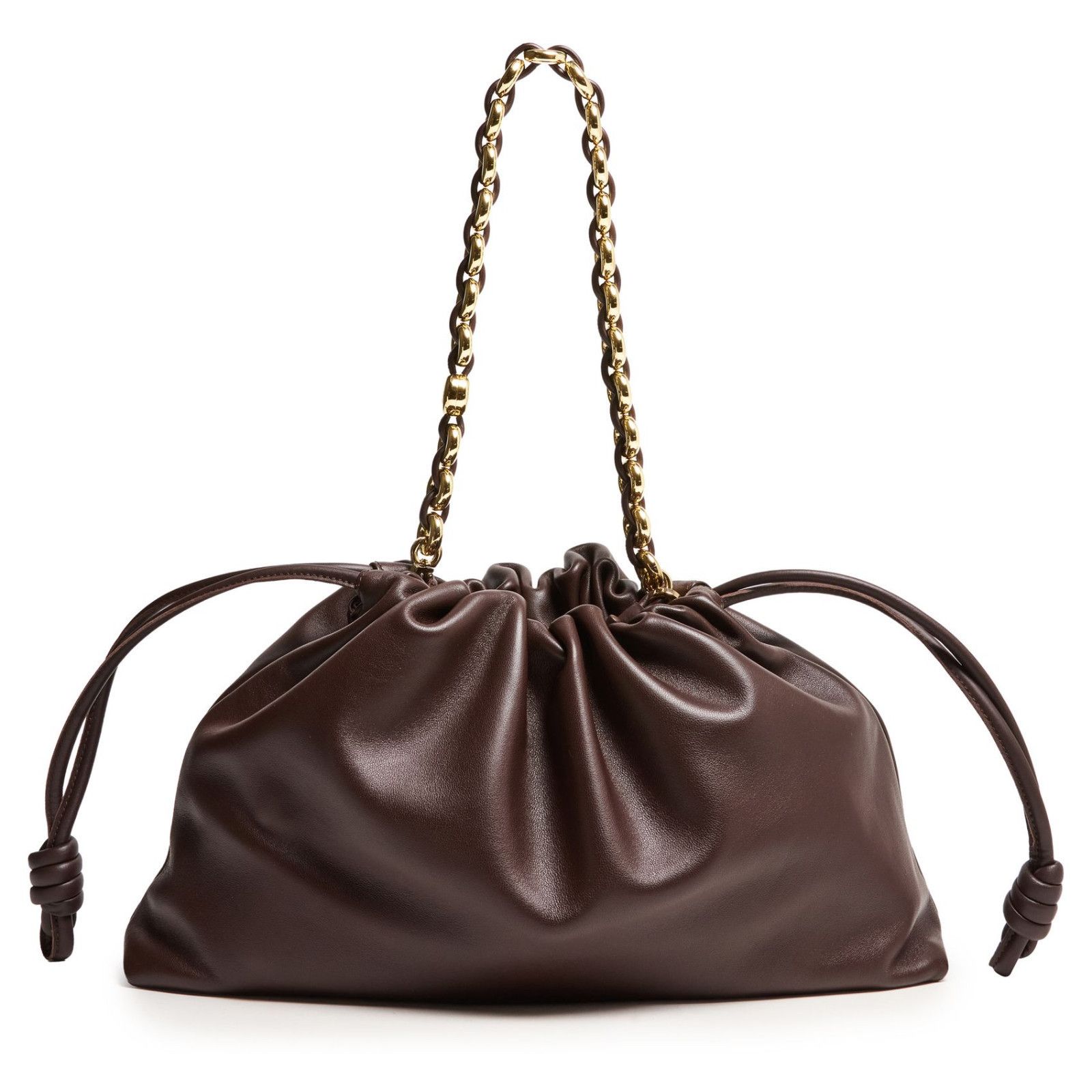 Loewe LOEWE Flamenco Large Dark Brownie Nappa Leather Purse Bag Ne Size ONE SIZE - 3 Thumbnail