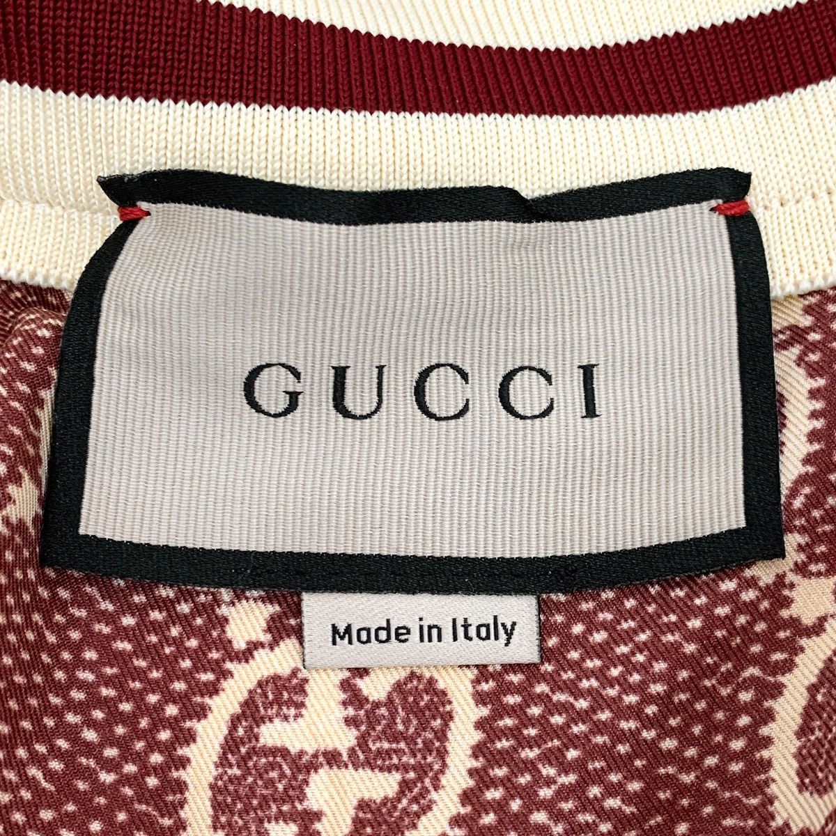 Gucci Gucci striped logo full-printed mulberry silk jacket Size M / US 6-8 / IT 42-44 - 6 Thumbnail