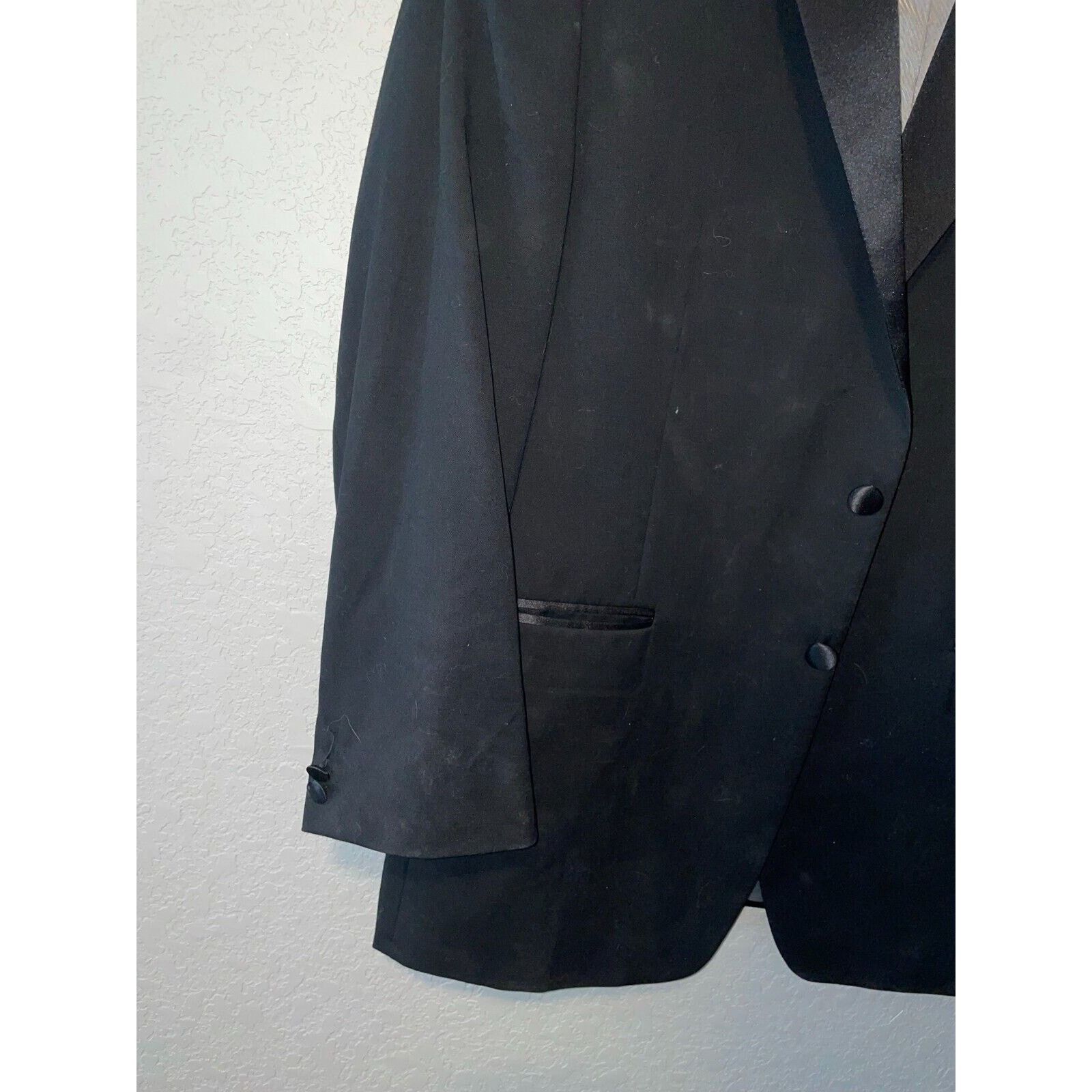 Calvin Klein Vintage Calvin Klein Blazer Jacket Wool Black Suit Wear VTG Size 36R - 4 Thumbnail