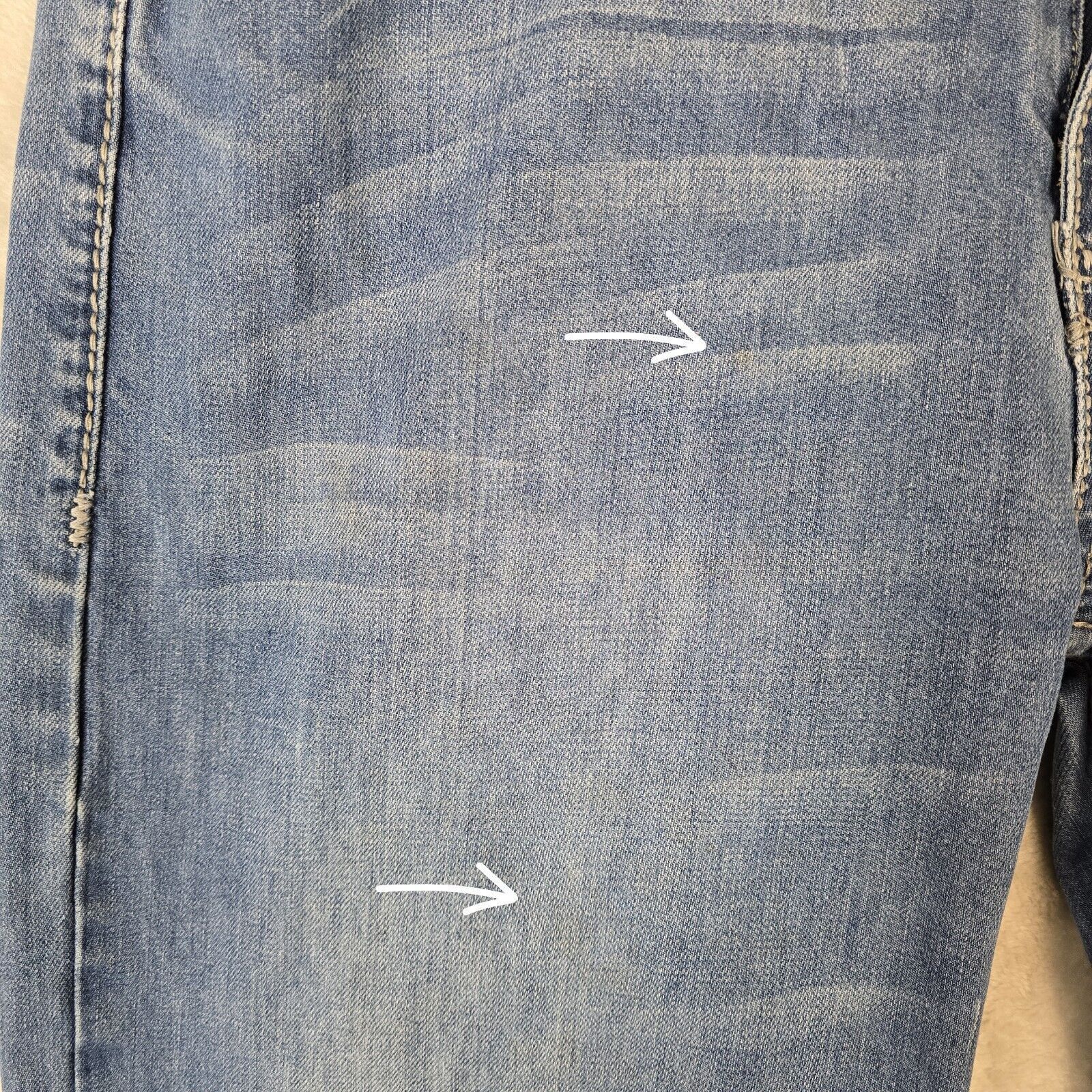 Other Iron Horse Jeans Mens Blue Denim Jeans 36x38 Barbwire Pocket Size US 36 / EU 52 - 6 Thumbnail