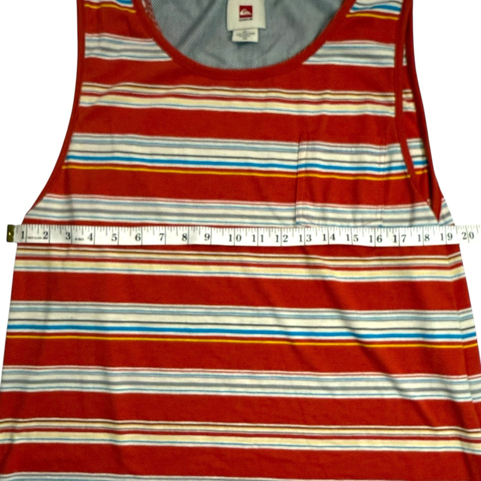 Quiksilver Quiksilver Men’s XXL Red Multicolor Stripe Tank Top Pocket Size US XXL / EU 58 / 5 - 9 Thumbnail