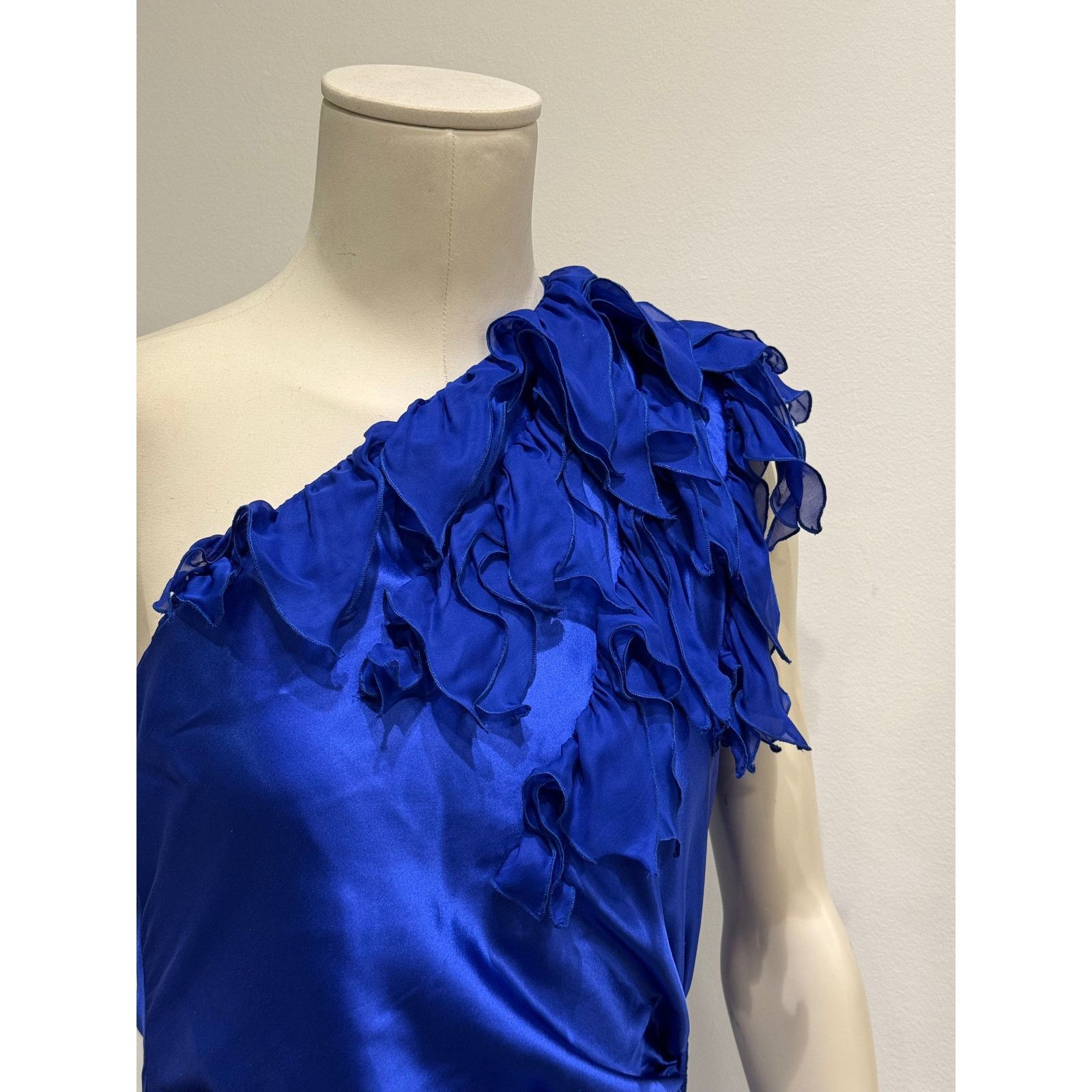 Roberto Cavalli Roberto Cavalli floral draped mini dress Size L / US 10 / IT 46 - 2 Thumbnail