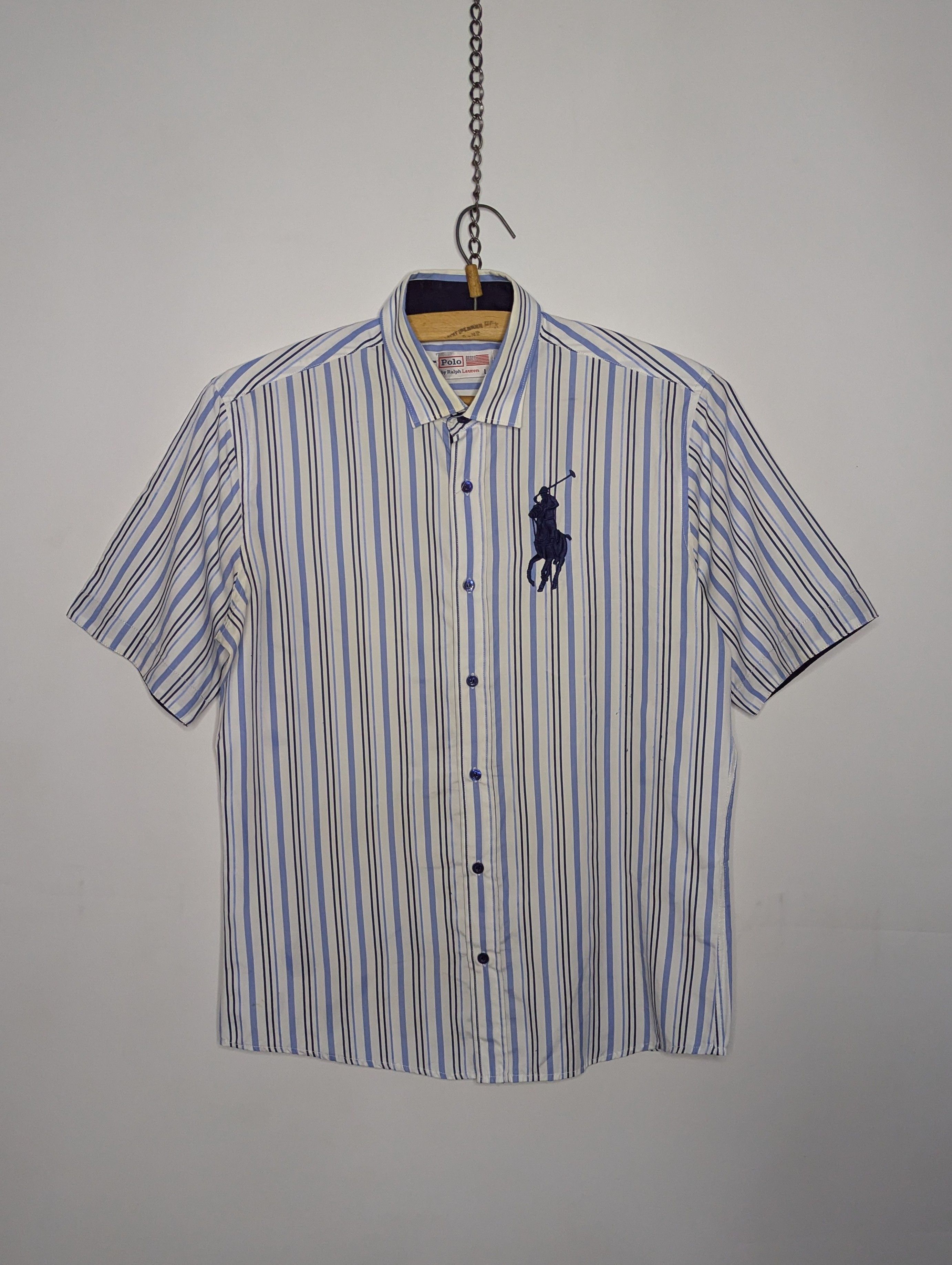 Polo Ralph Lauren × Vintage Polo Ralph Lauren Men's Vintage Big Pony Logo Shirt Size US L / EU 52-54 / 3 - 1 Thumbnail