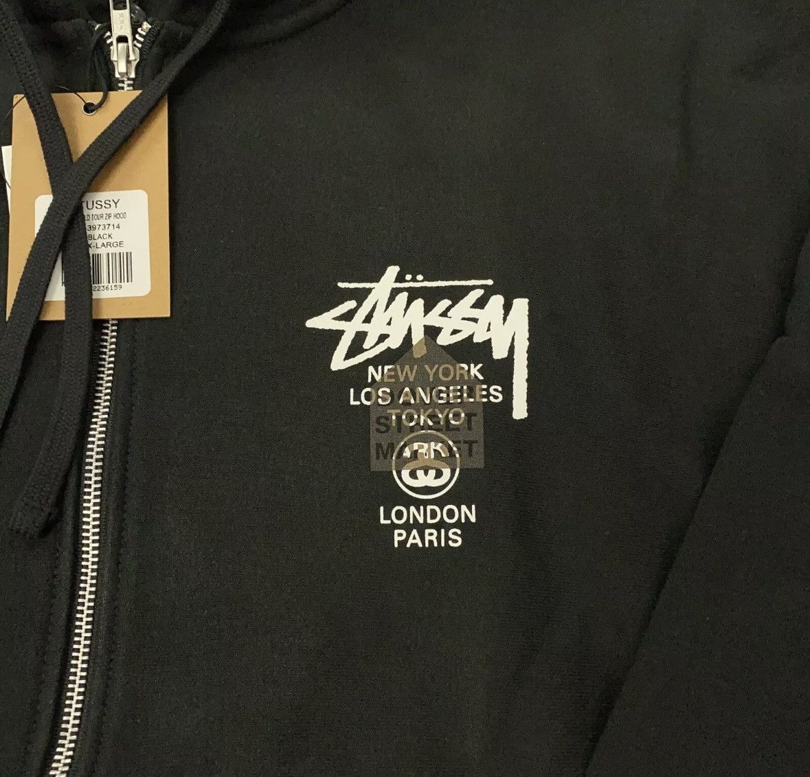 Dover Street Market × Stussy Stussy X Dover street market zip hoodie Size US XL / EU 56 / 4 - 2 Thumbnail