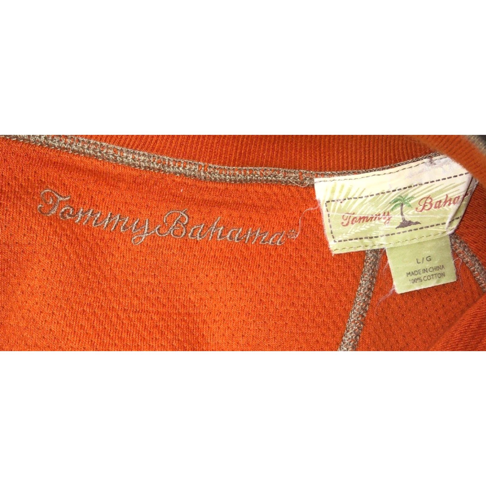 Tommy Bahama Tommy Bahama Mens 1/2 Zip REVERSIBLE Pullover Sweater L Beige Size L Mens Size US L / EU 52-54 / 3 - 6 Thumbnail