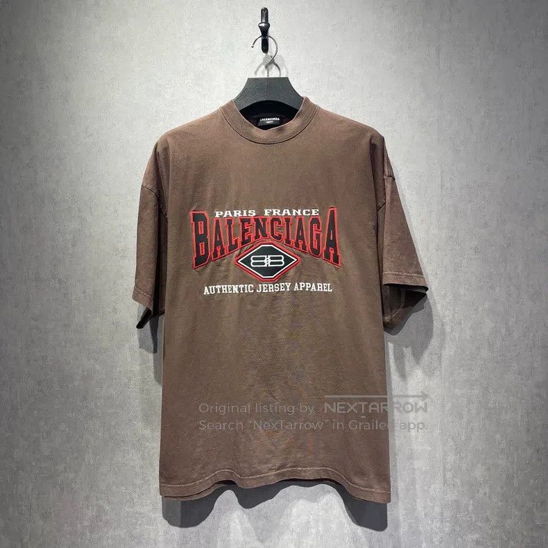 Balenciaga Batman logo letter vintage distressed short-sle