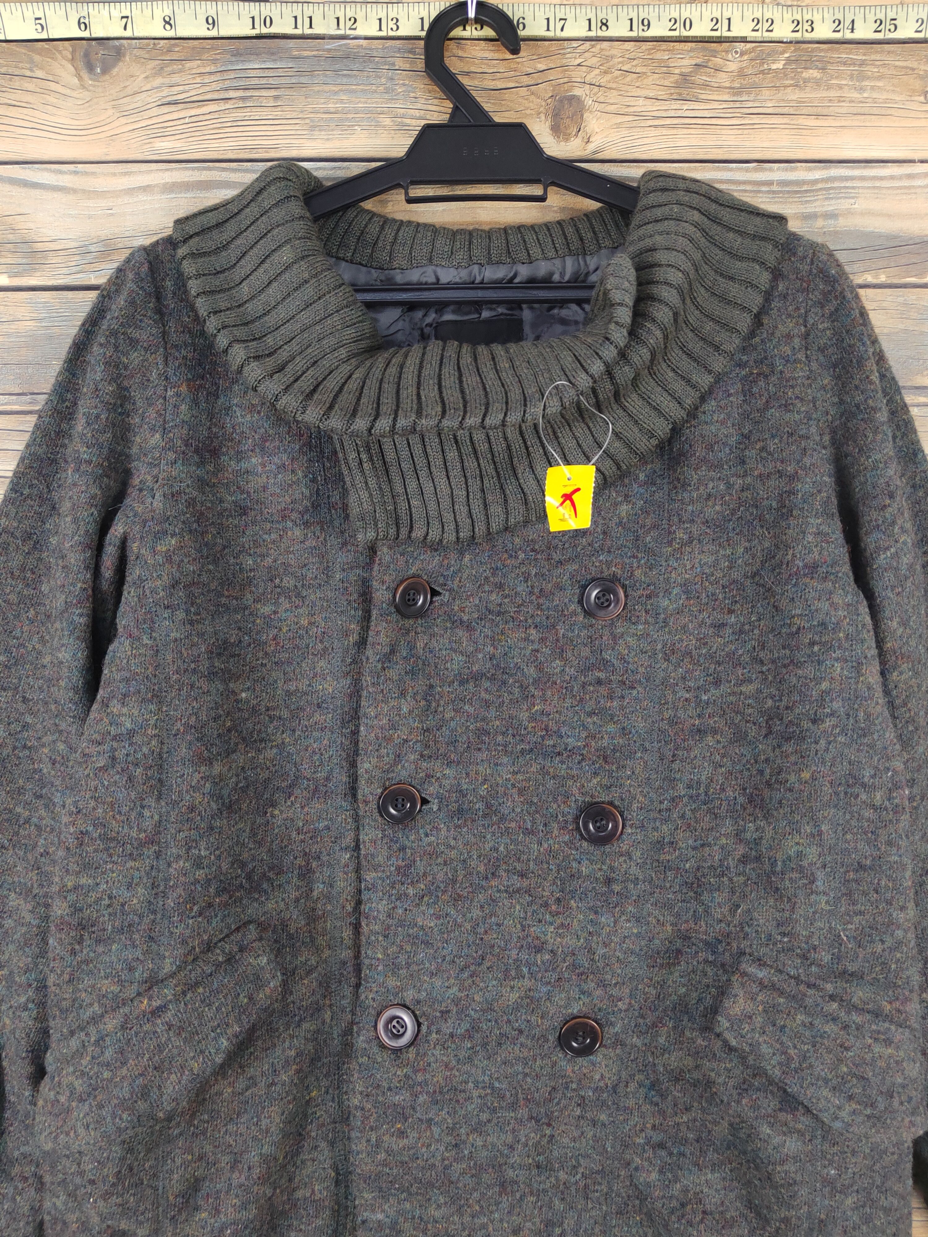 Homespun Knitwear × Pas de Calais × Vintage Pas de Calais Dark Green Knitwear Sweater Jackets #W1289 Size M / US 6-8 / IT 42-44 - 2 Thumbnail