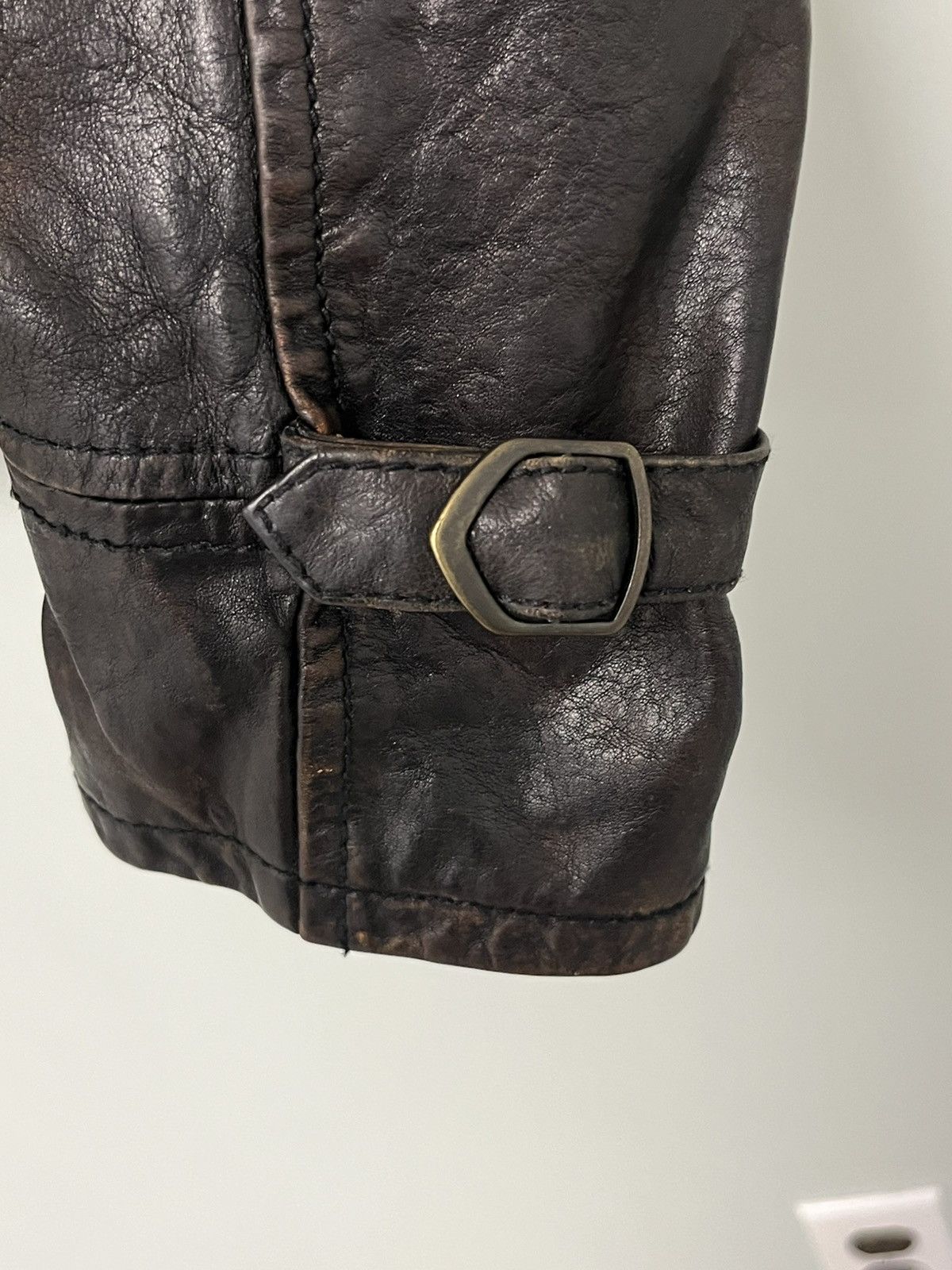 Ralph Lauren Distressed leather jacket. Small Size S / US 4 / IT 40 - 11 Thumbnail