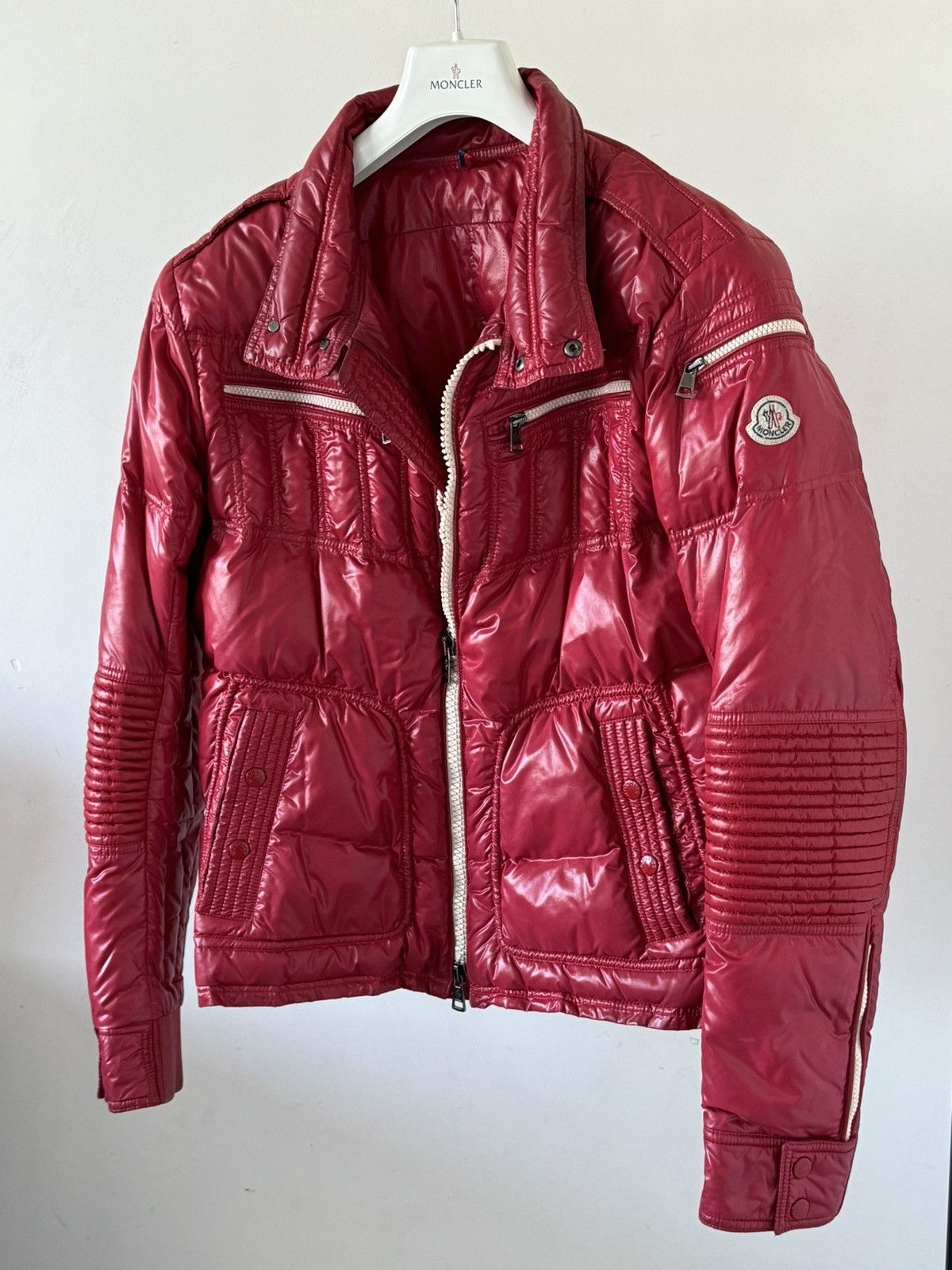 Moncler Moncler Berriat biker puffer jacket | Grailed