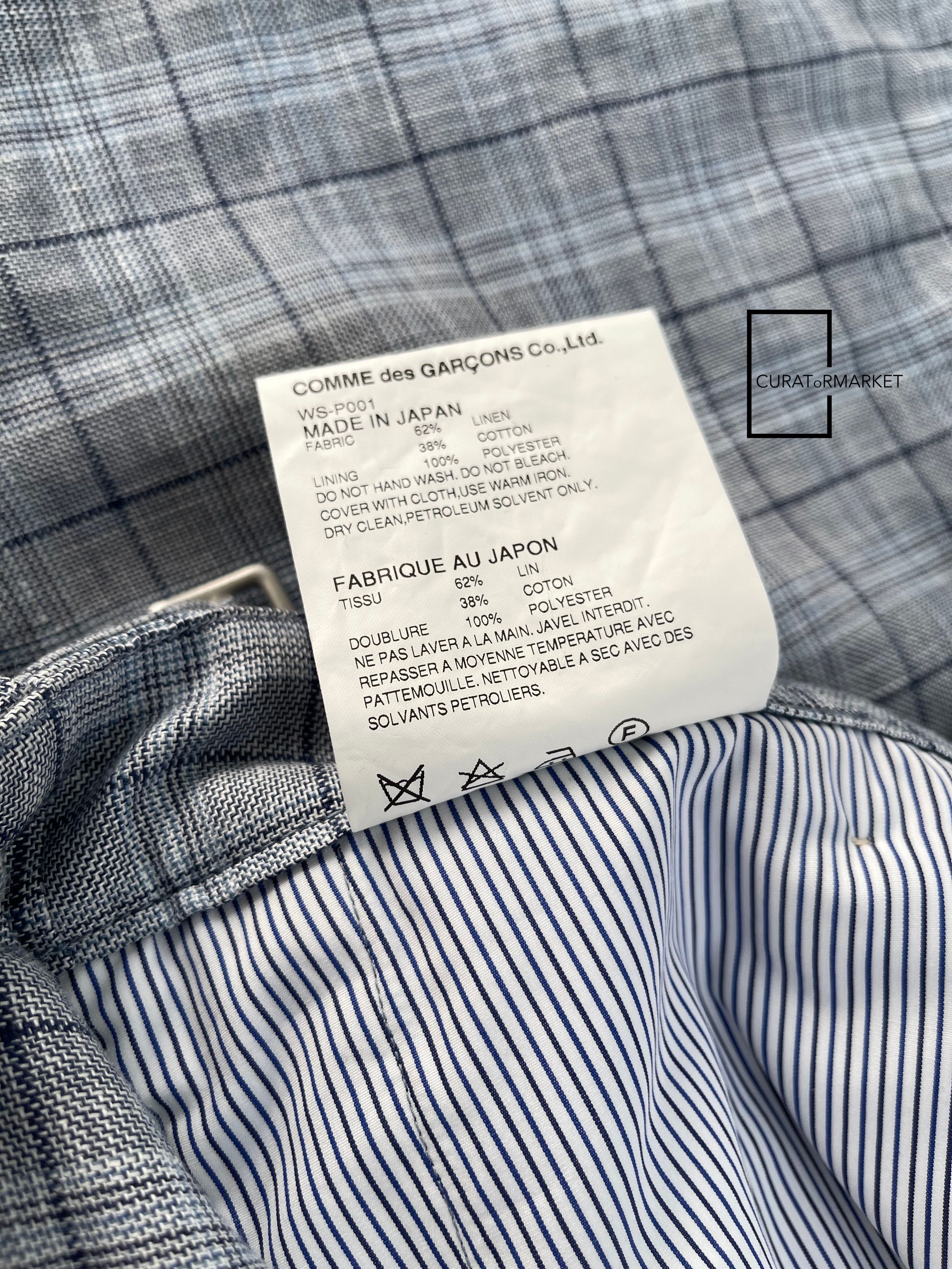 Junya Watanabe Sz M RARE Runway Linen Gingham Hidden Buckle Shorts SS17 Size US 30 / EU 46 - 9 Thumbnail