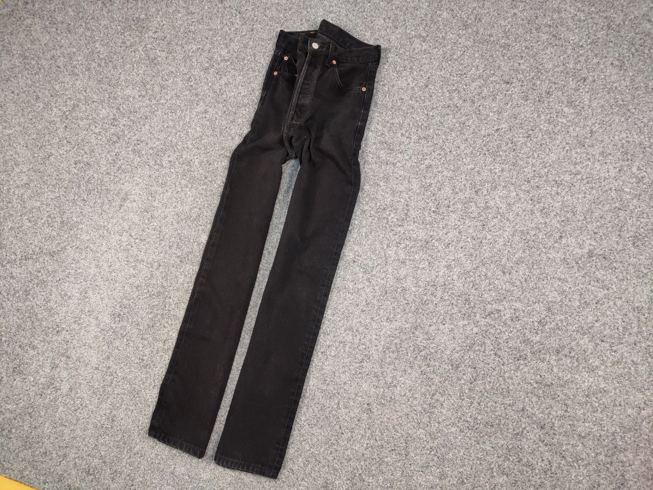 Levi's Vintage 90's Levis 501 Black Faded Denim Jeans Usa Style Size US 30 / EU 46 - 3 Thumbnail