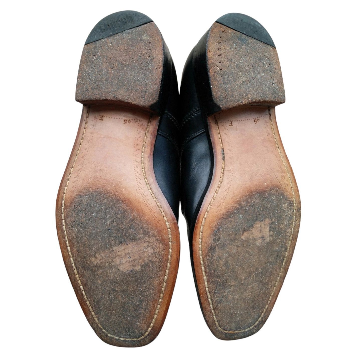Church's Church's Black Captoe Derby Shoes Size US 7 / EU 40 - 4 Thumbnail