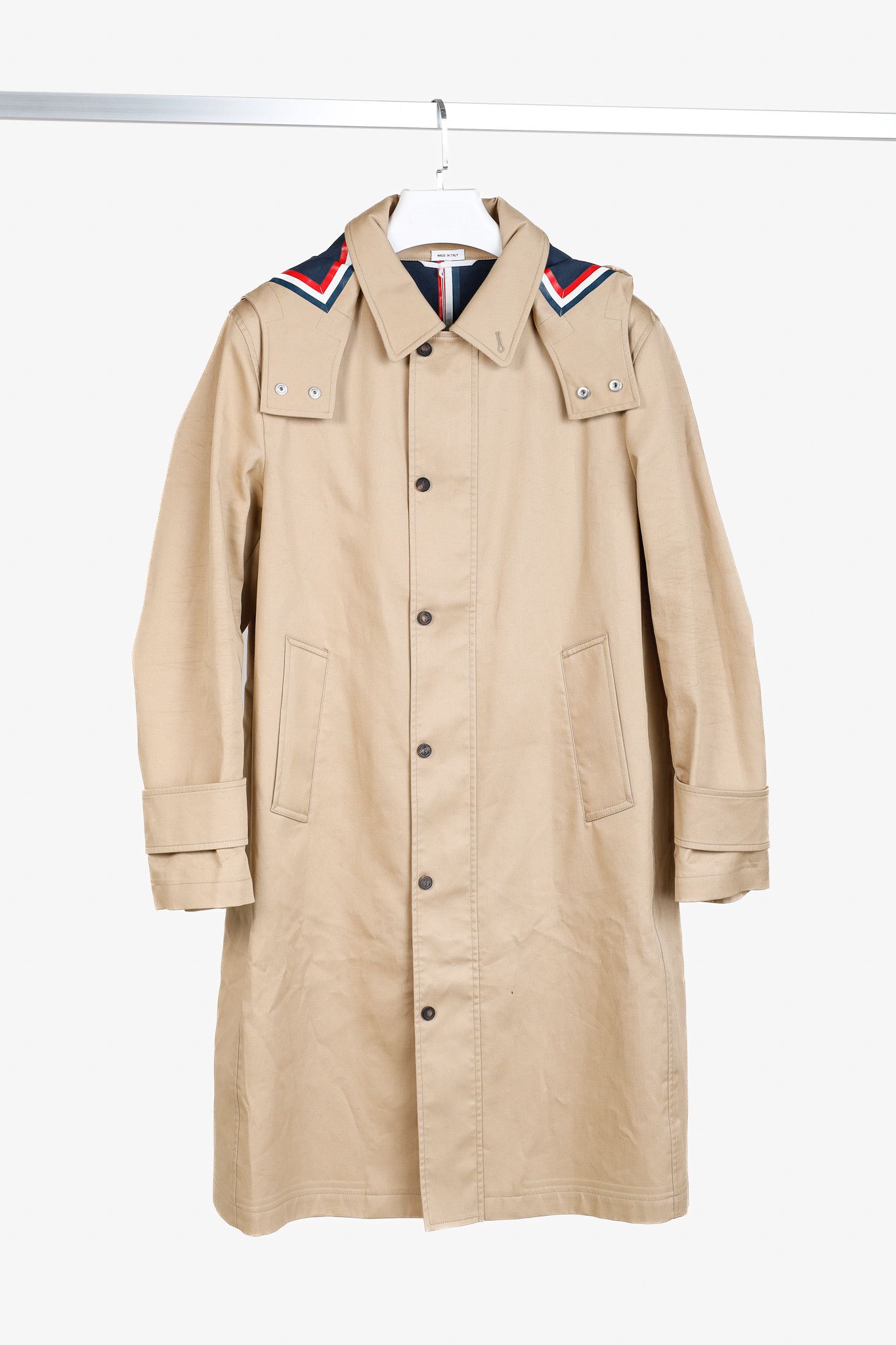 Thom Browne Thom Browne SS18 Detachable Hood Snap Front Parka Size US S / EU 44-46 / 1 - 1 Thumbnail
