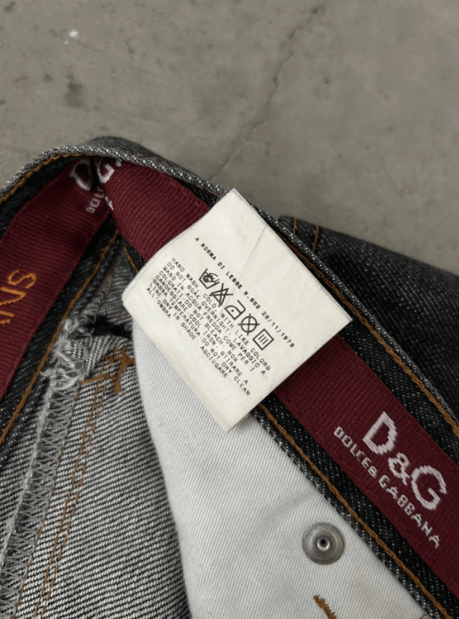 Dolce & Gabbana × Jean Dolce Gabbana Jeans Denim Pants Straight Zip Zipper EX0107 Size 27" / US 4 / IT 40 - 4 Thumbnail