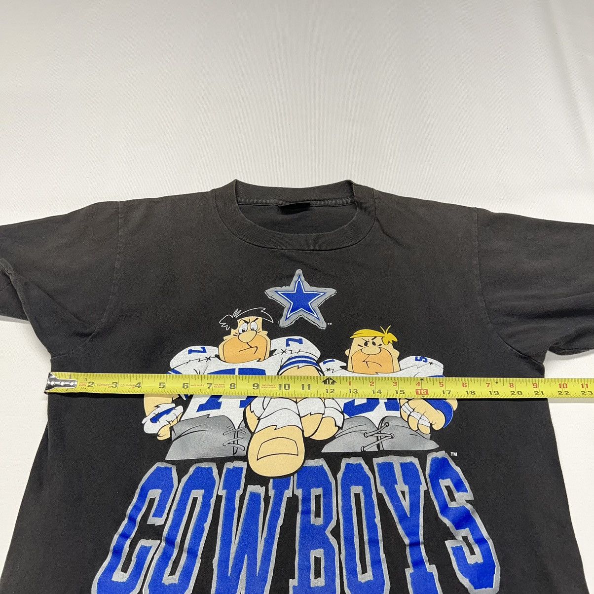 Vintage VTG Dallas Cowboys Flintstones Tee Shirt Black NFL Cartoon Size US L / EU 52-54 / 3 - 18 Thumbnail