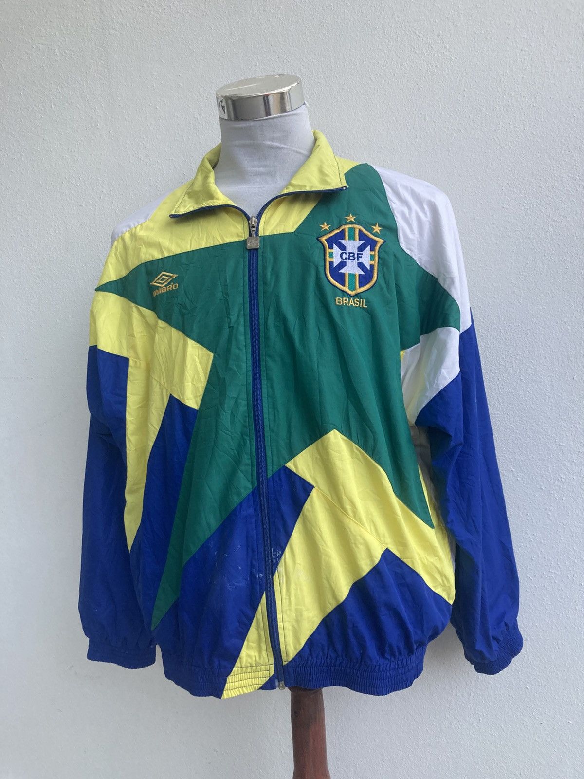 Other Vintage Adidas Umbro Brasil 1994 World Cup Hamilton Jacket Size US M / EU 48-50 / 2 - 4 Thumbnail