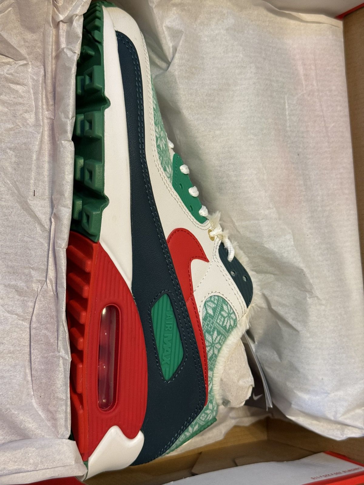 Nike Nike Air Max 90 NORDIC CHRISTMAS SIZE 9.5 Size US 9.5 / EU 42-43 - 3 Thumbnail