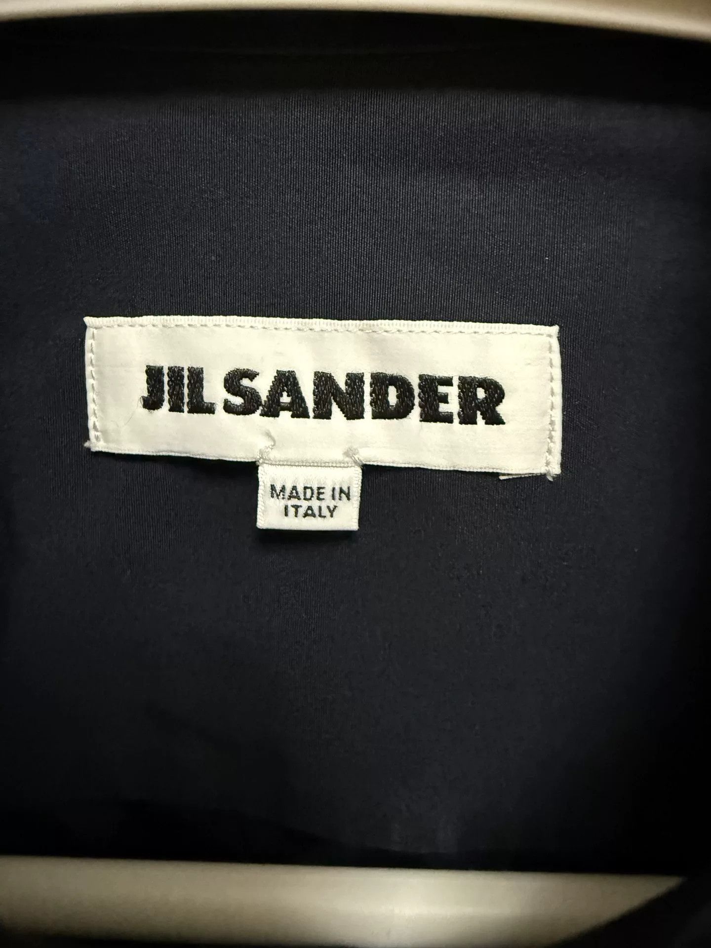 Jil Sander JIL SANDER Navy Cotton Shirt Italy Size US M / EU 48-50 / 2 - 1 Thumbnail