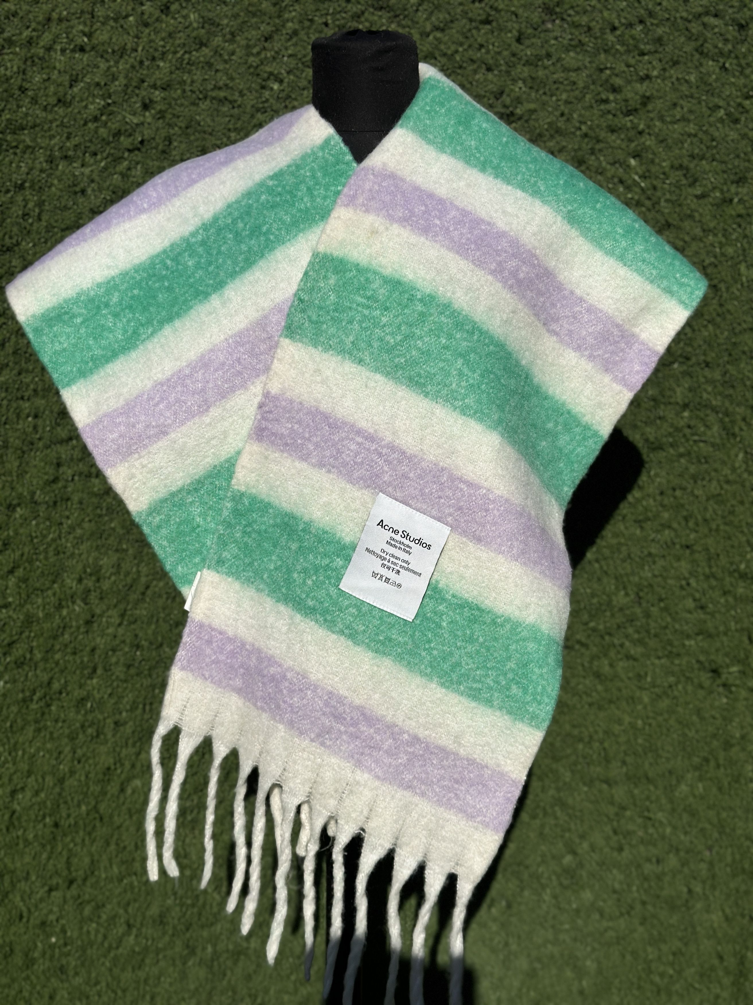 Acne Studios Acne Studios Stockholm Striped Scarf Made Italy 250 x 35 cm Size ONE SIZE - 3 Thumbnail
