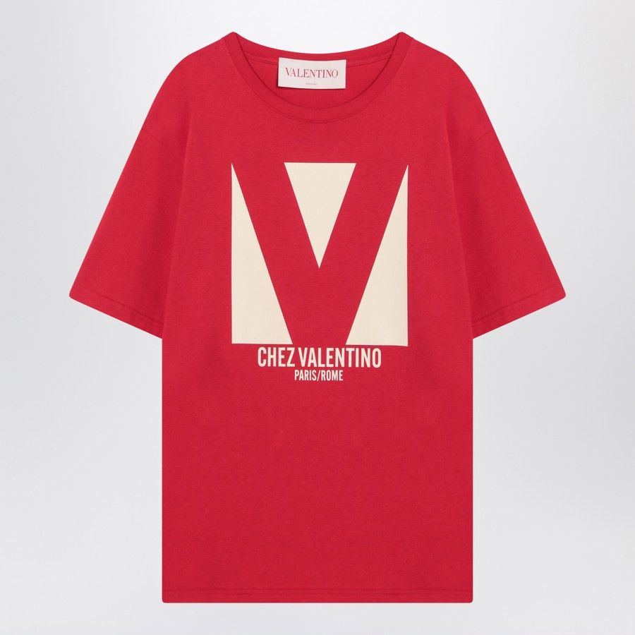Valentino o1d2blof1025 Print T-Shirt in Red Size US S / EU 44-46 / 1 - 1 Thumbnail