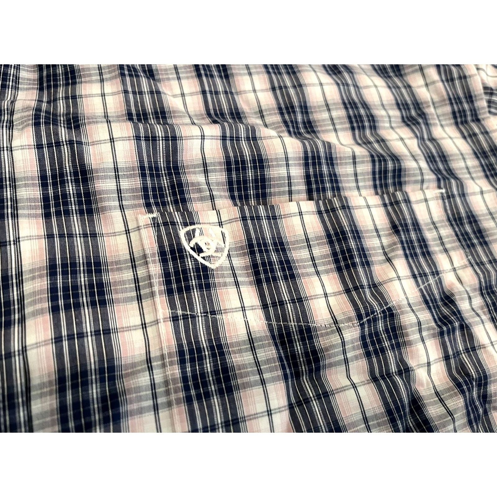 Ariat Ariat Long Sleeve Plaid Button-Up Shirt Mens XL Size US XL / EU 56 / 4 - 4 Thumbnail