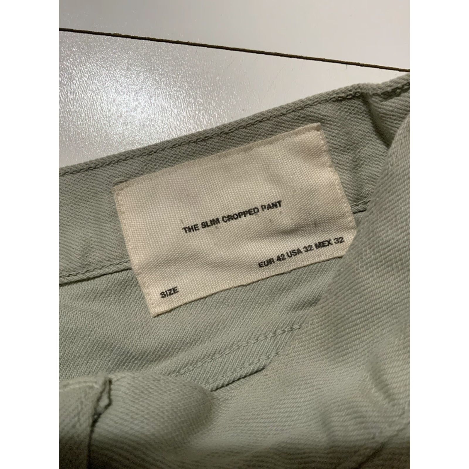 Zara Zara Man The Slim Cropped Pant Raw Edge Distressed Denim Jeans Sz. 32 Size US 32 / EU 48 - 4 Thumbnail