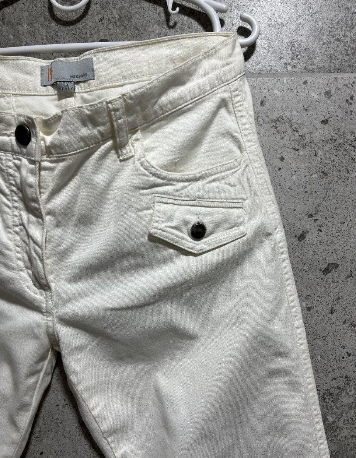 Missoni Missoni White Jeans Size 29" - 4 Thumbnail