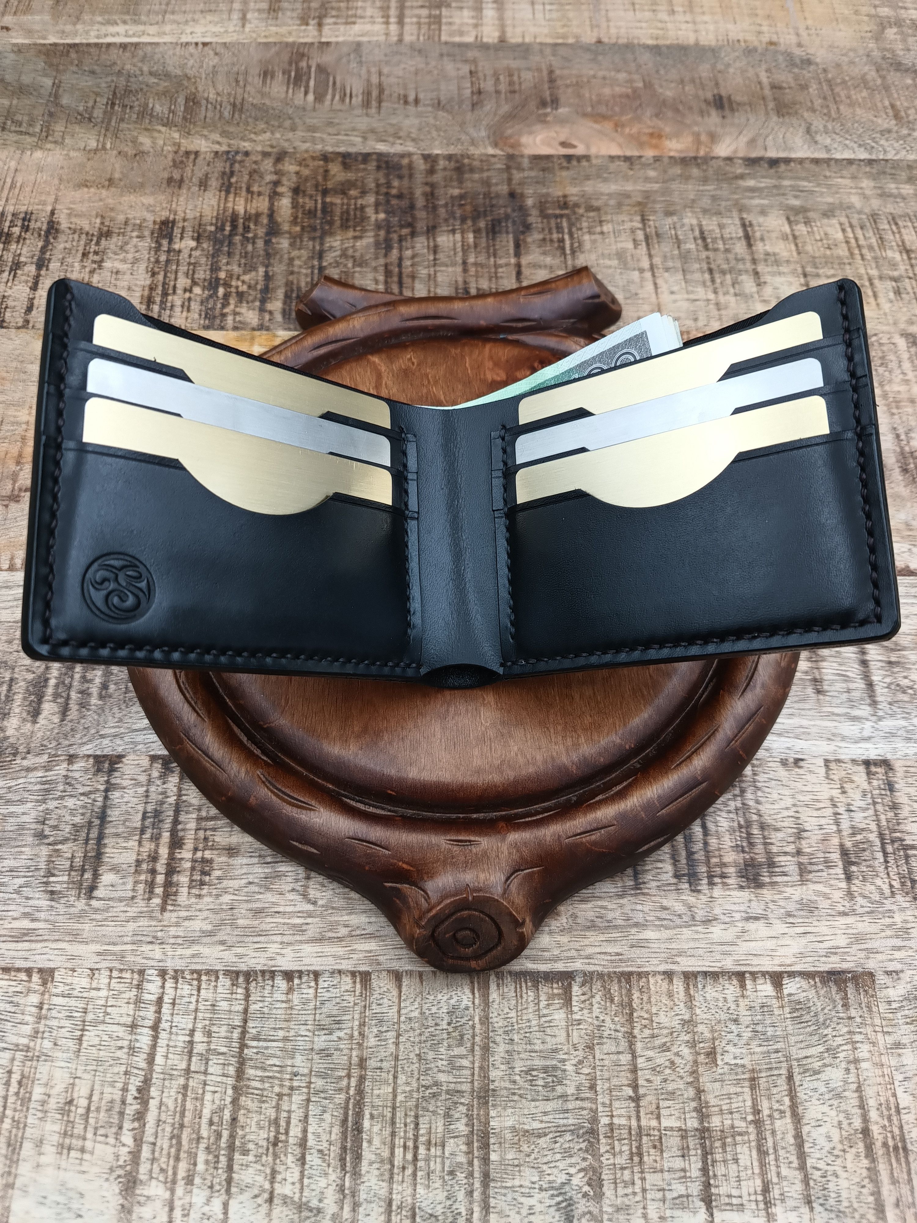 Other Handmade top grain leather wallet cardholder Size ONE SIZE - 3 Thumbnail
